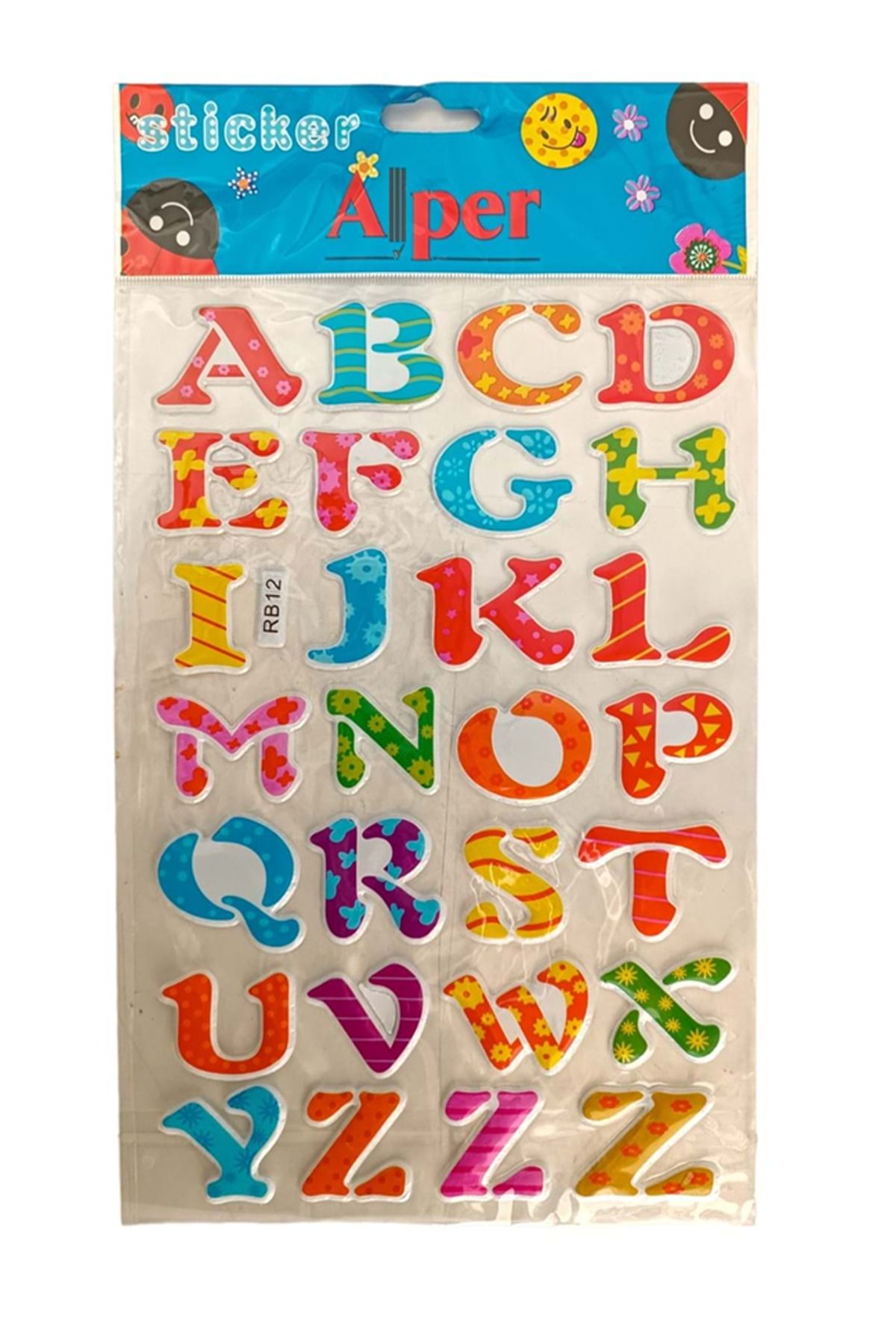 Serero Alper Rb A4 Kabartma Sticker 12'li