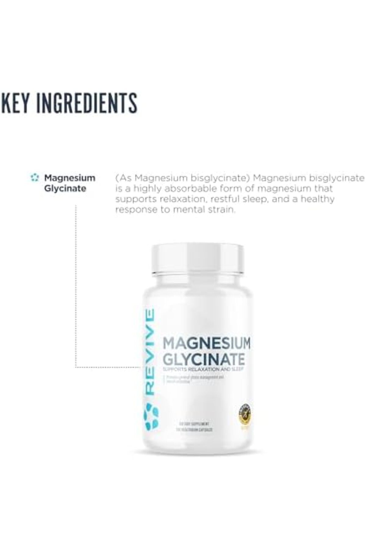 Revive-MD Magnesium Glycinate, Nervous System and Musculoskeletal Support 6