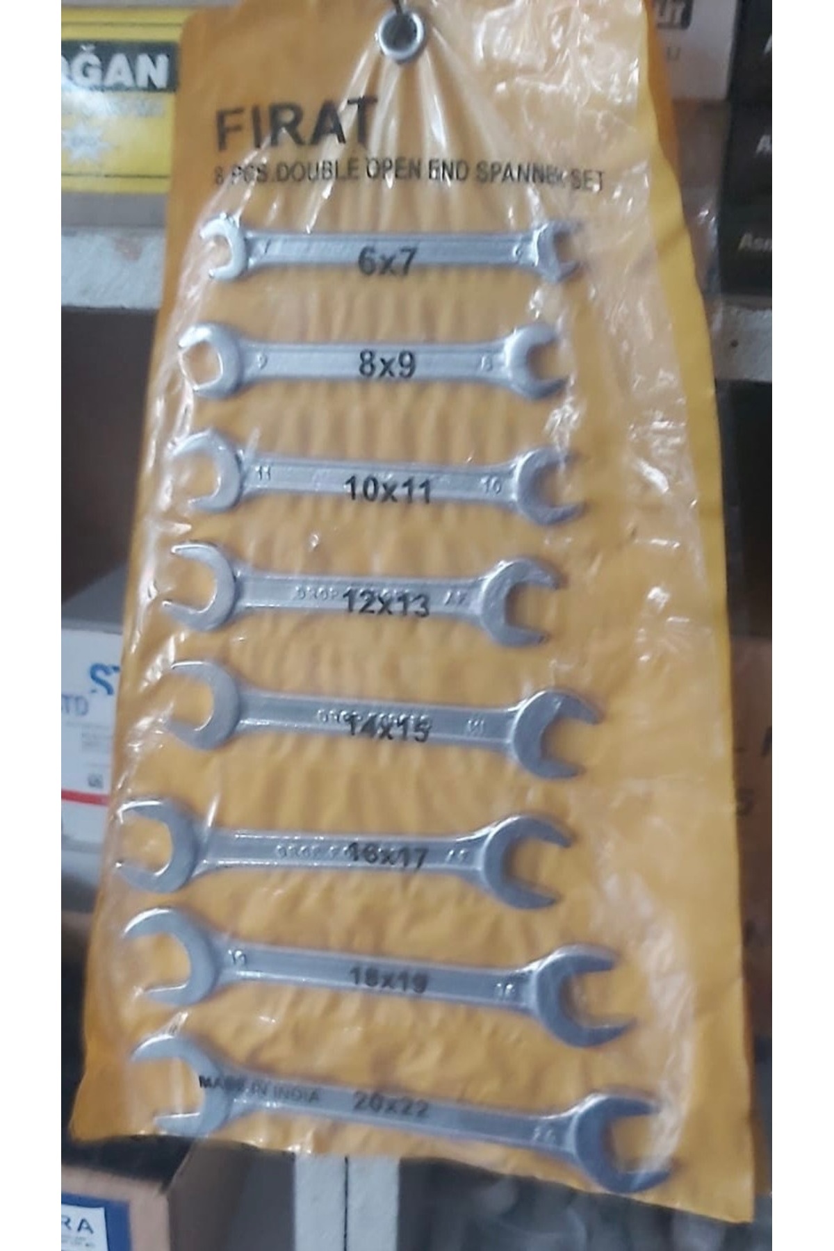 Fatih 8 li Spanner set Çift taraflı 6x7,8x9,10x11,12x13,14x15