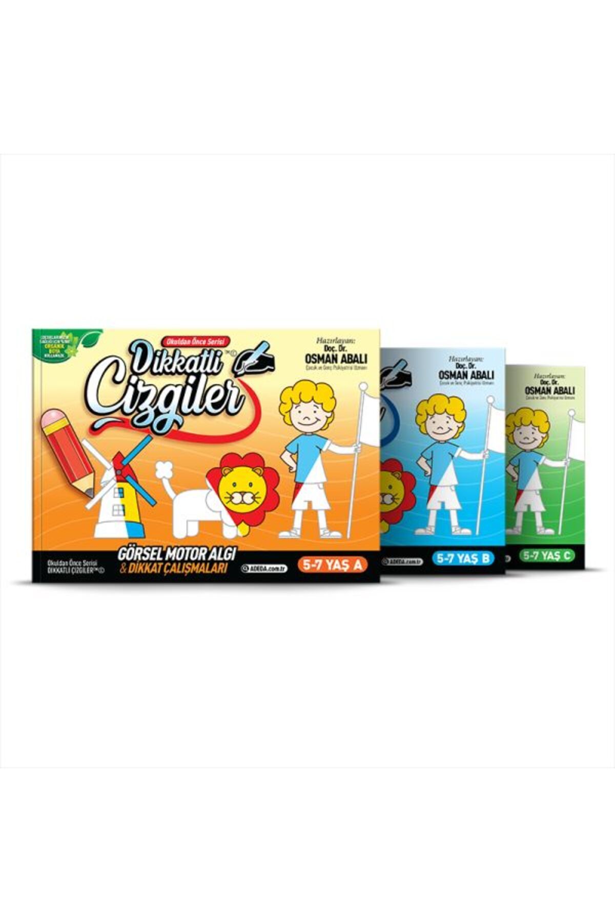 Abm Yayınevi Dikkatli Çizgiler - 5-7 Yaş - Set