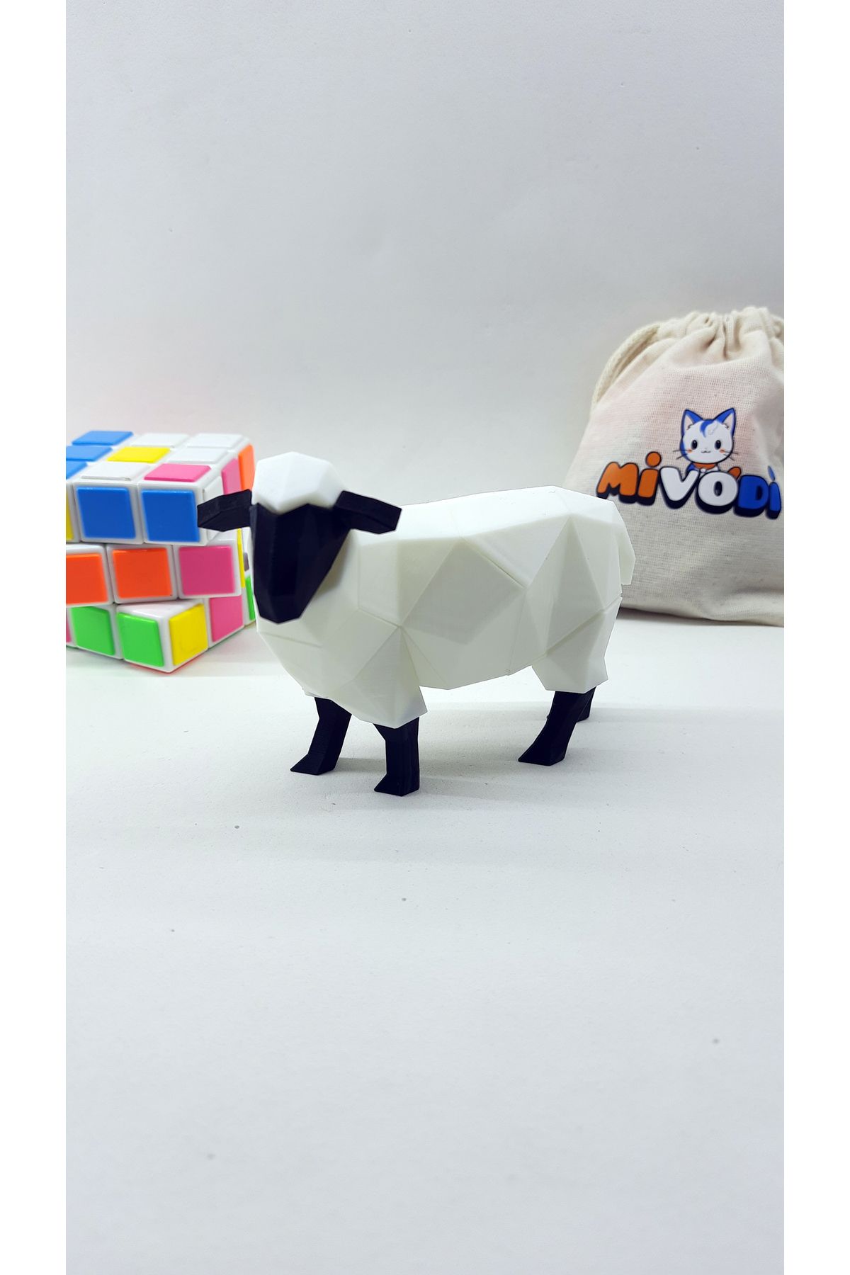 Mivodi Mıknatıslı 3D Koyun Puzzle 3D Koyun Yapboz & Mıknatıslı Puzzle