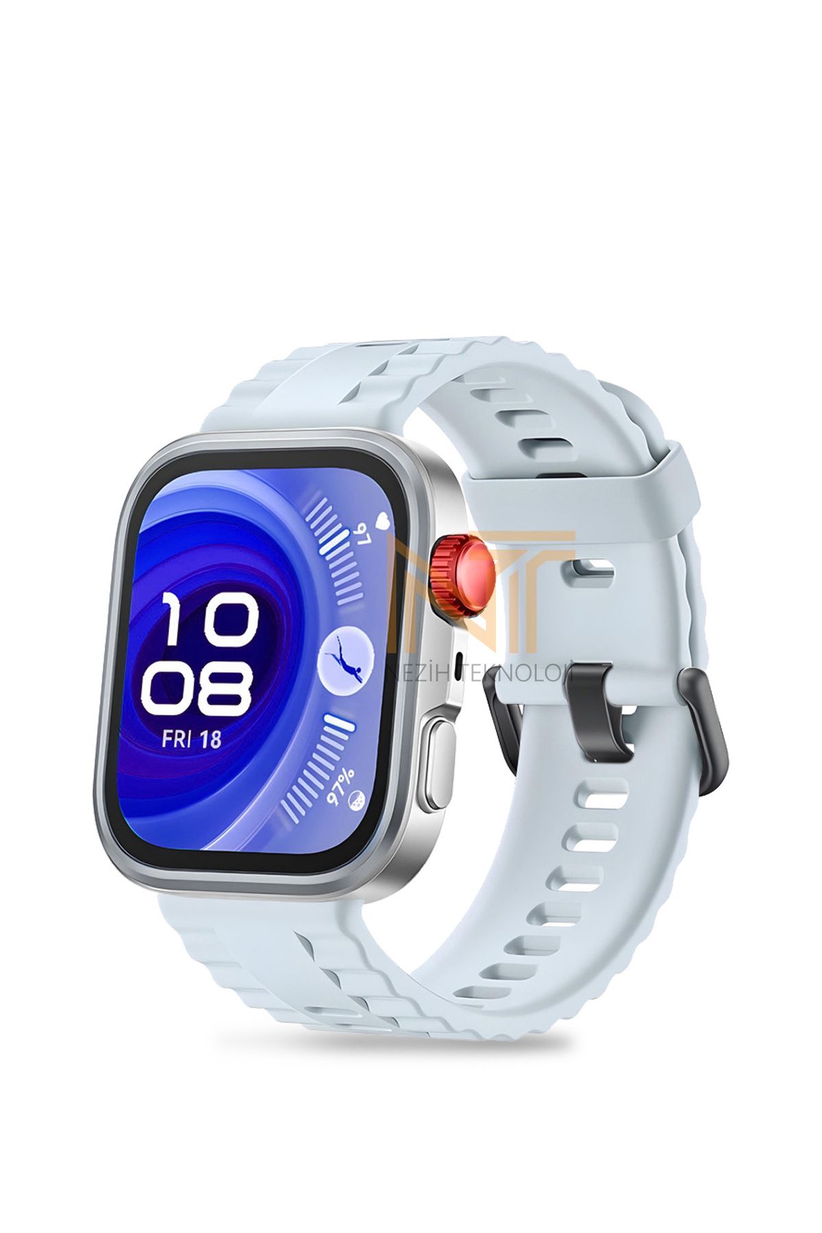 Nezih Case Huawei Watch Fit 4 Pro / Fit 4 / Fit 3 Uyumlu Siyah Tokalı Lansman Silikon Kordon