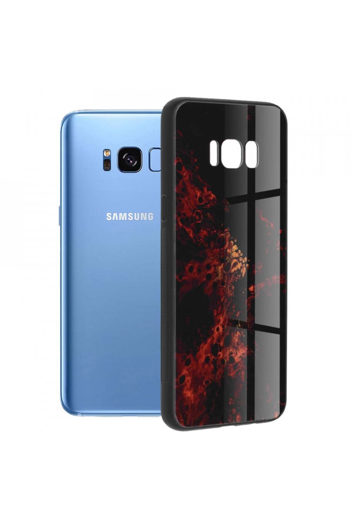 Techsuit-Samsung Galaxy S8 Plus Case - Techsuit Glaze Series - Red Nebula 1