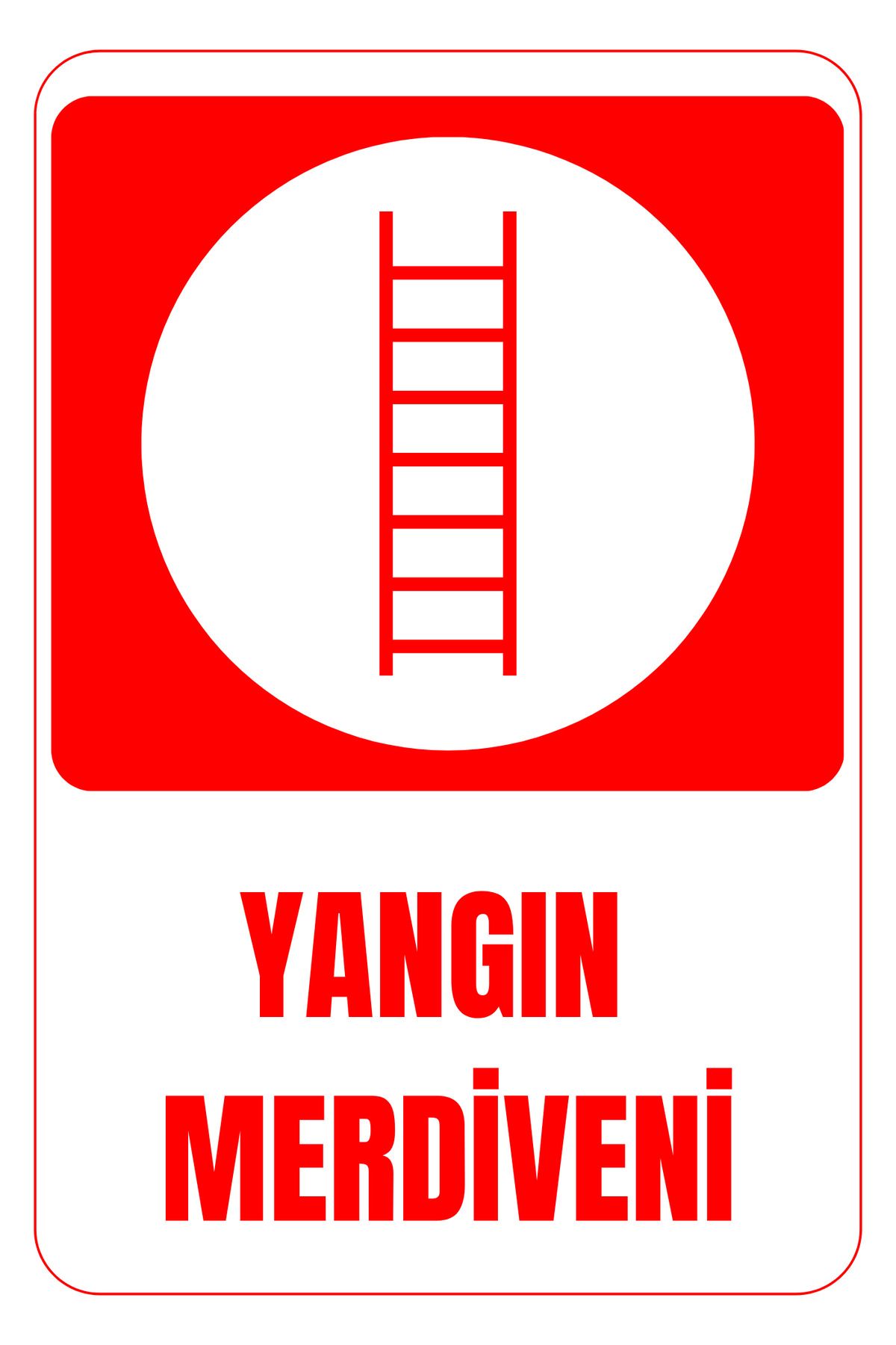 Girl Power 35 x 50 Yangın Merdiveni Folyo Baskı Sticker Uyarı Levhası