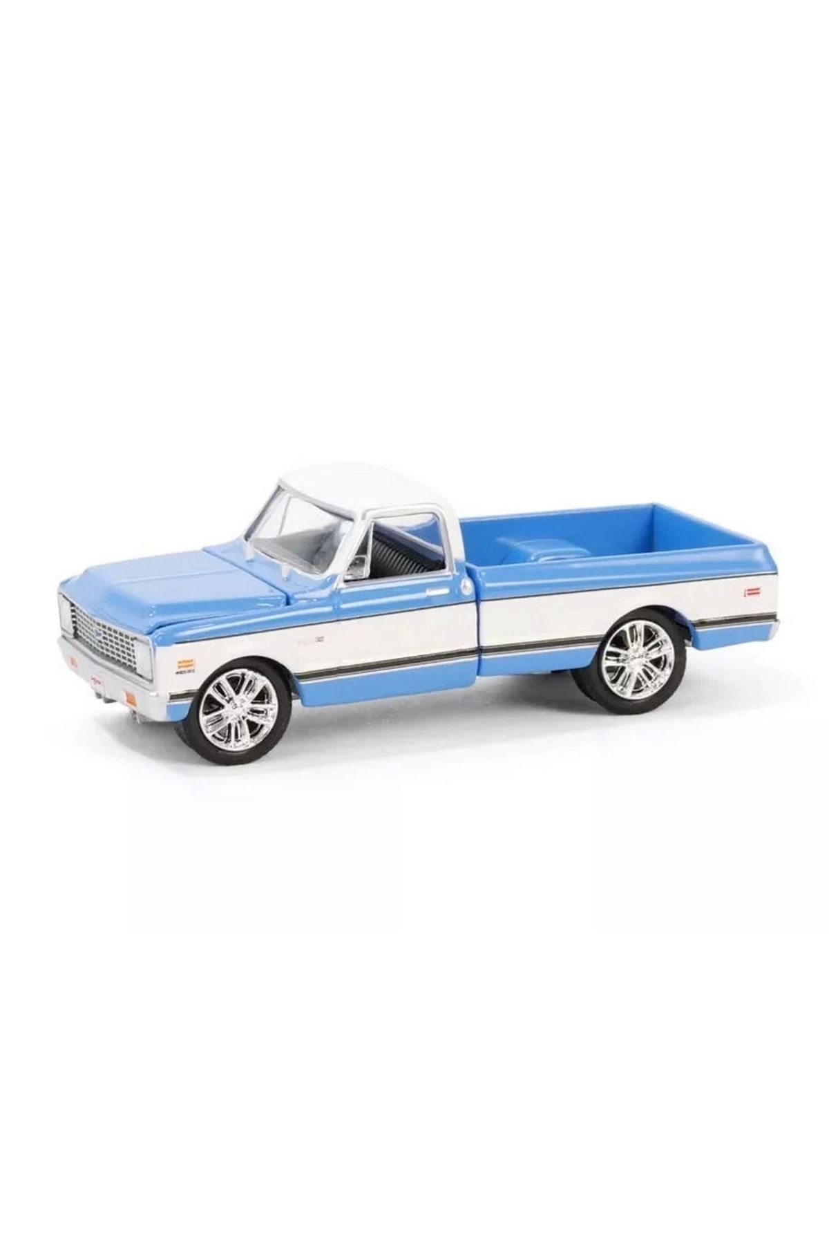 TimeStart Model 1/64 Barrett-Jackson Series 14- 1971 Chevrolet C10 Super Cheyenne Mavi