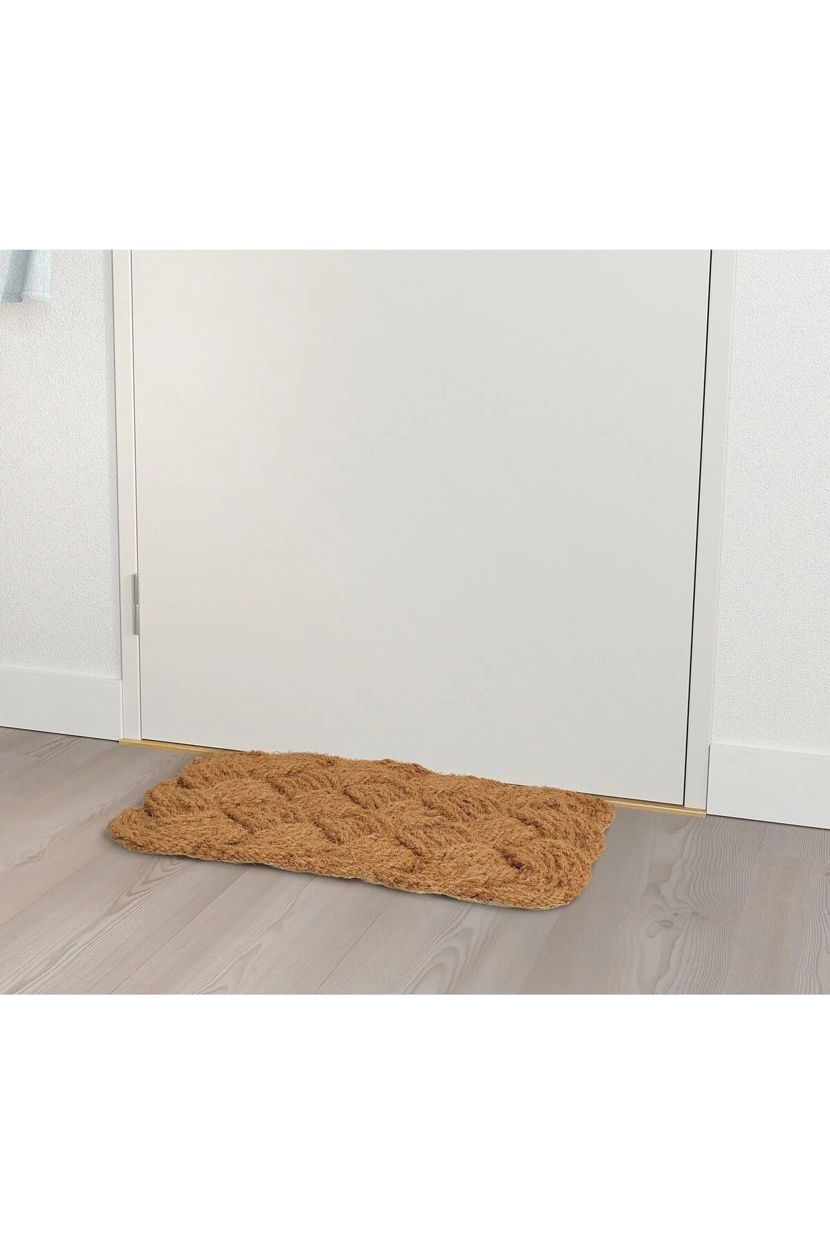 IKEA QUALİTY El Dokuması Örgü Paspas 40x60 Cm İkea Kapı Önü Paspası Kahverengi Hindistancevizi Lifi