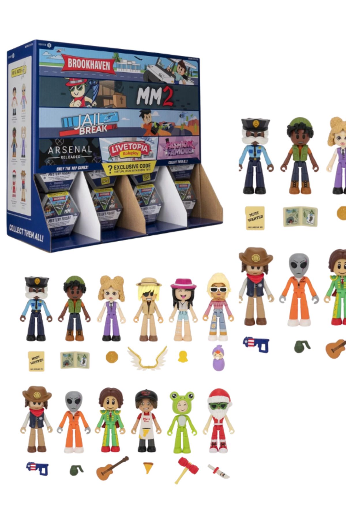 Muhcu Home RBLX Kilitli Aksesuarlara Erişim Sağlayan Özell Kodlar - Sürprize Paket Figür Oyuncaklar (7 CM )
