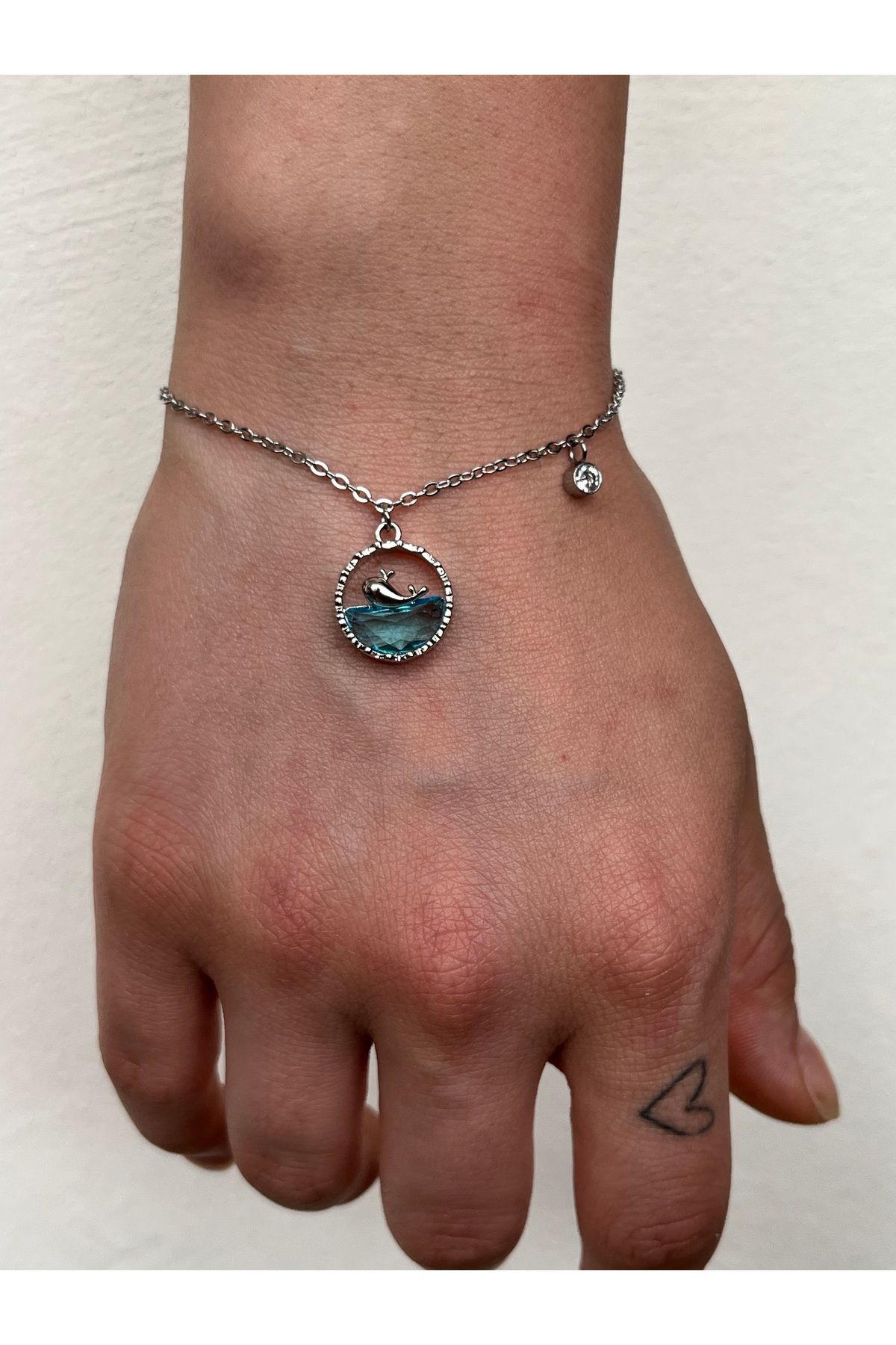 B&E SHİNE JEWERLY Kararmaz Çelik Deniz-Balık Figürlü Bileklik