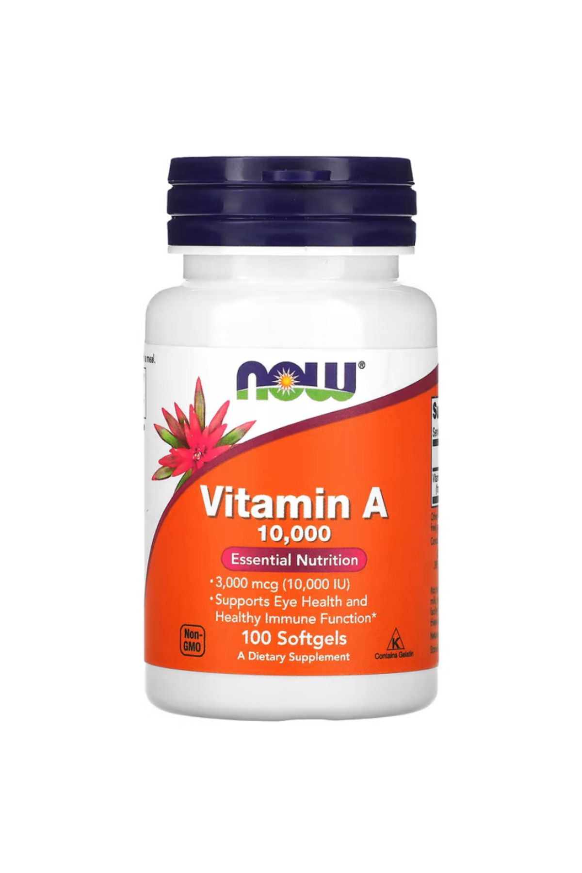 Now Foods , Vitamin A, 3,000 mcg (10,000 IU), 100 Softgels