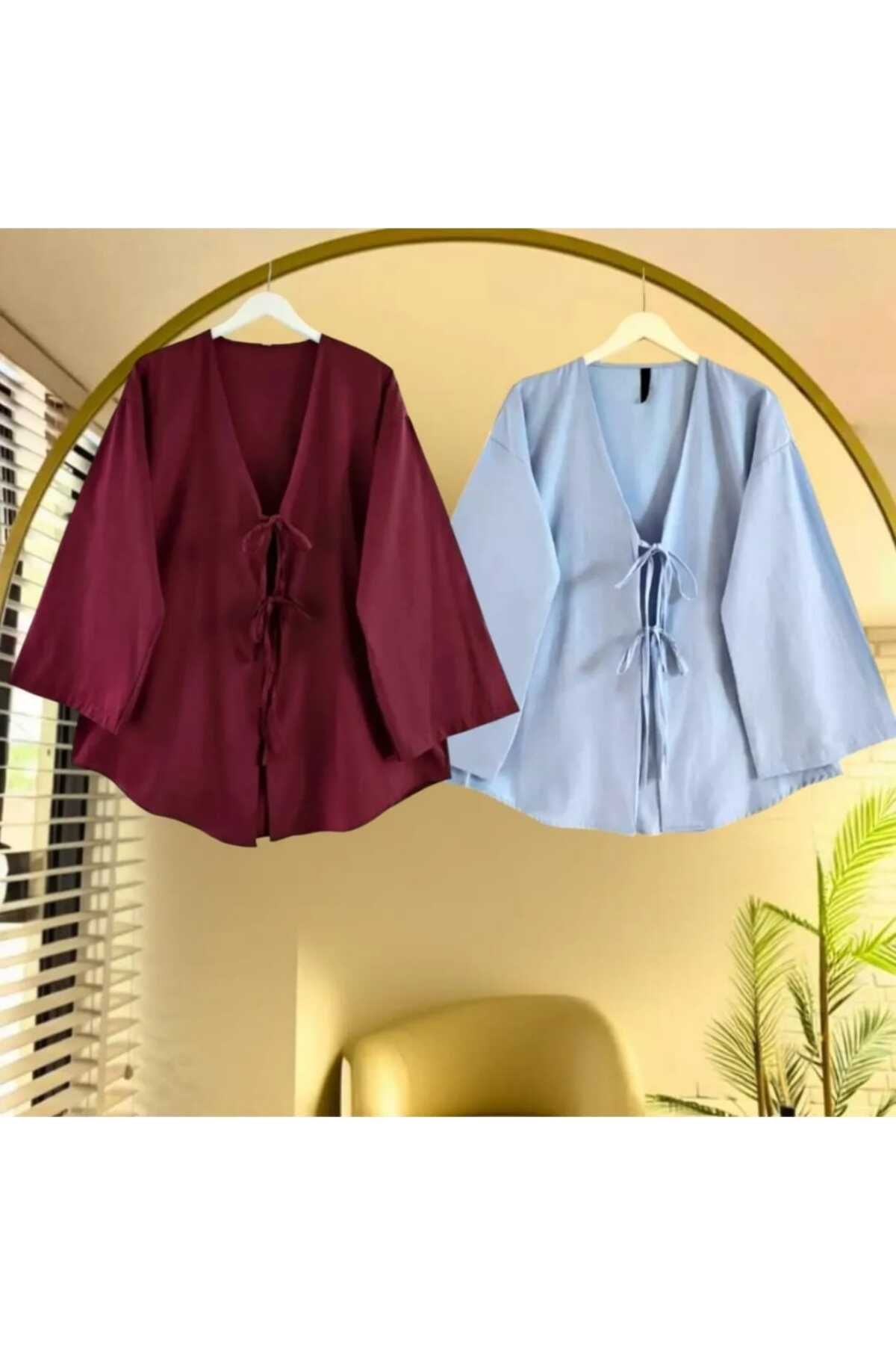 blackbonds Önü Bağlamalı Kimono Tunik Oversize