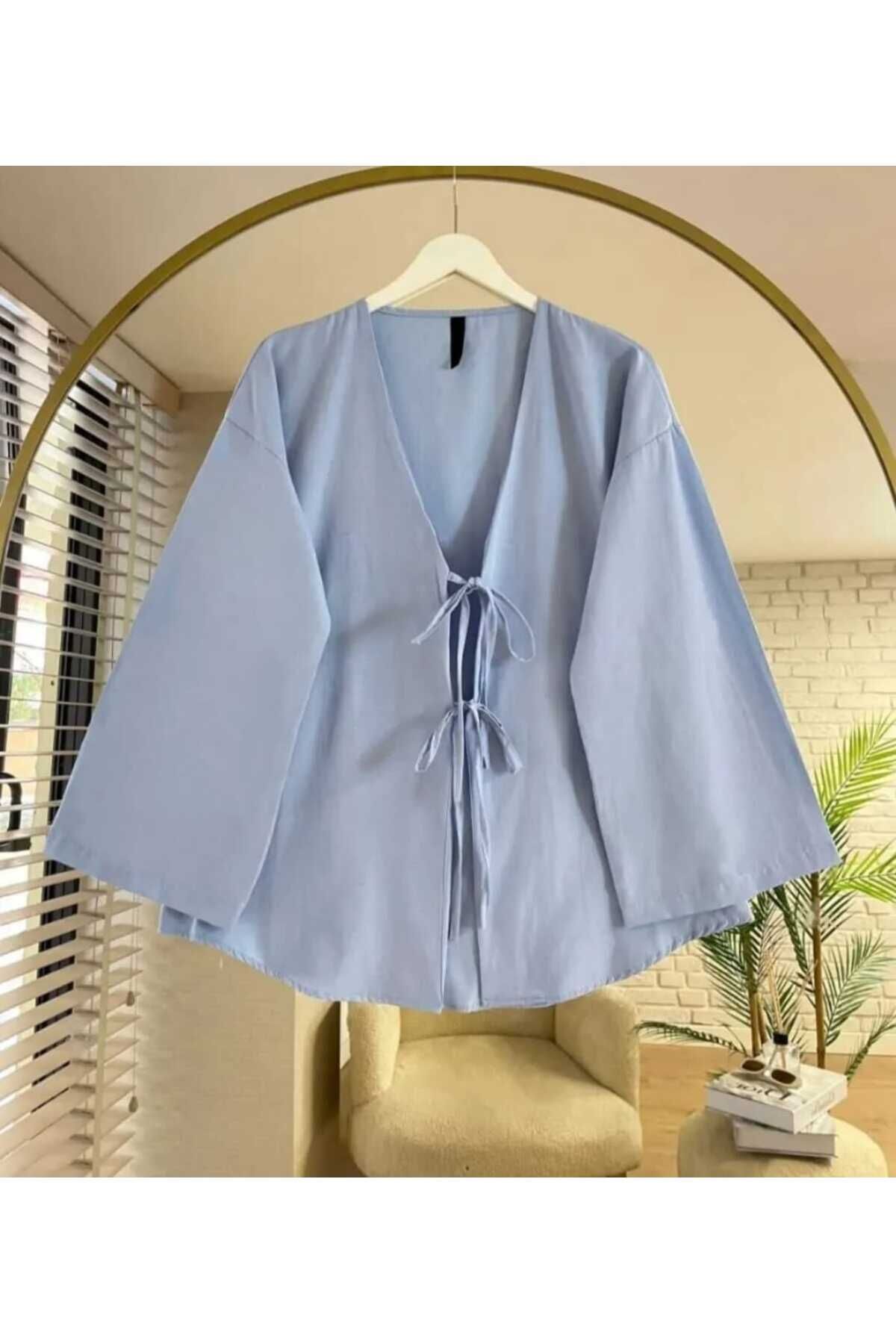 blackbonds Önü Bağlamalı Kimono Tunik Oversize
