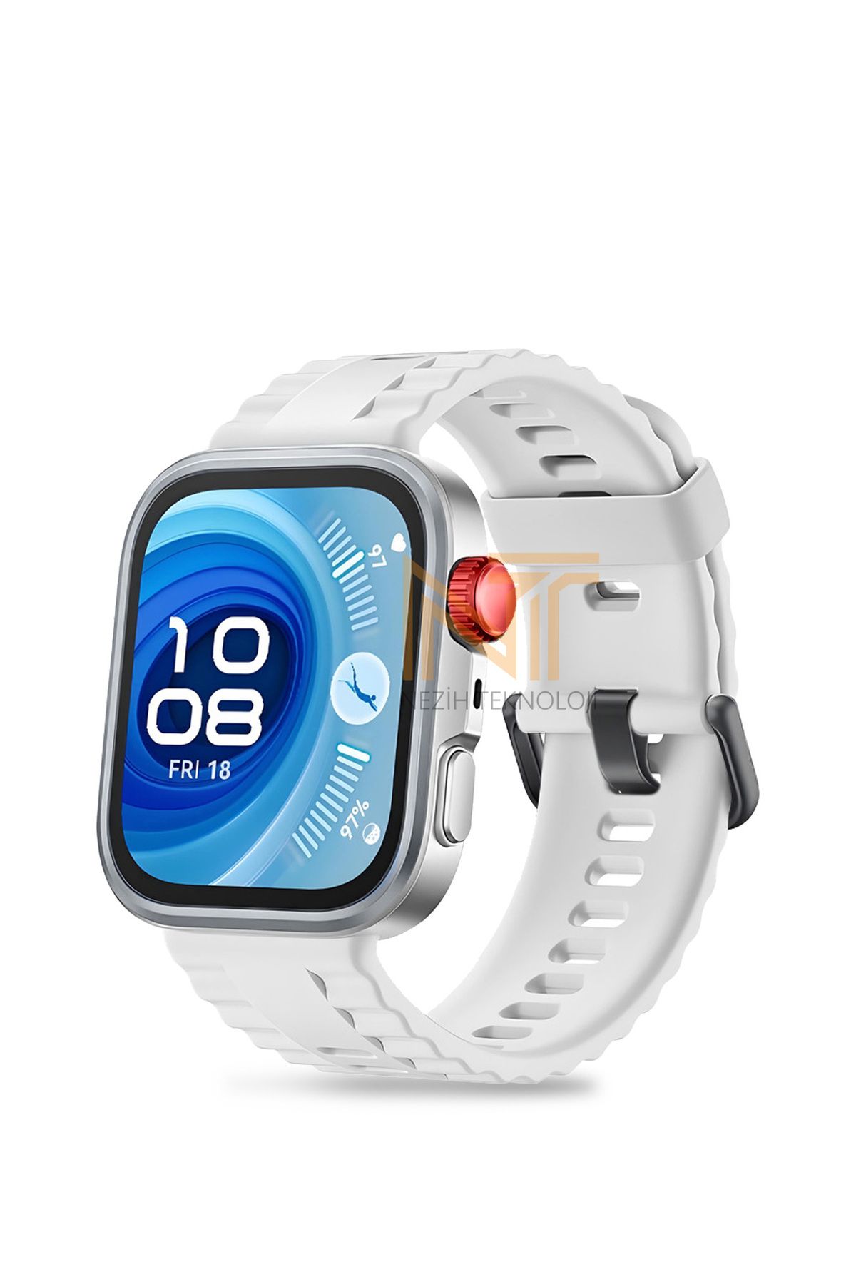 Nezih Case Huawei Watch Fit 4 Pro / Fit 4 / Fit 3 Uyumlu Siyah Tokalı Lansman Silikon Kordon