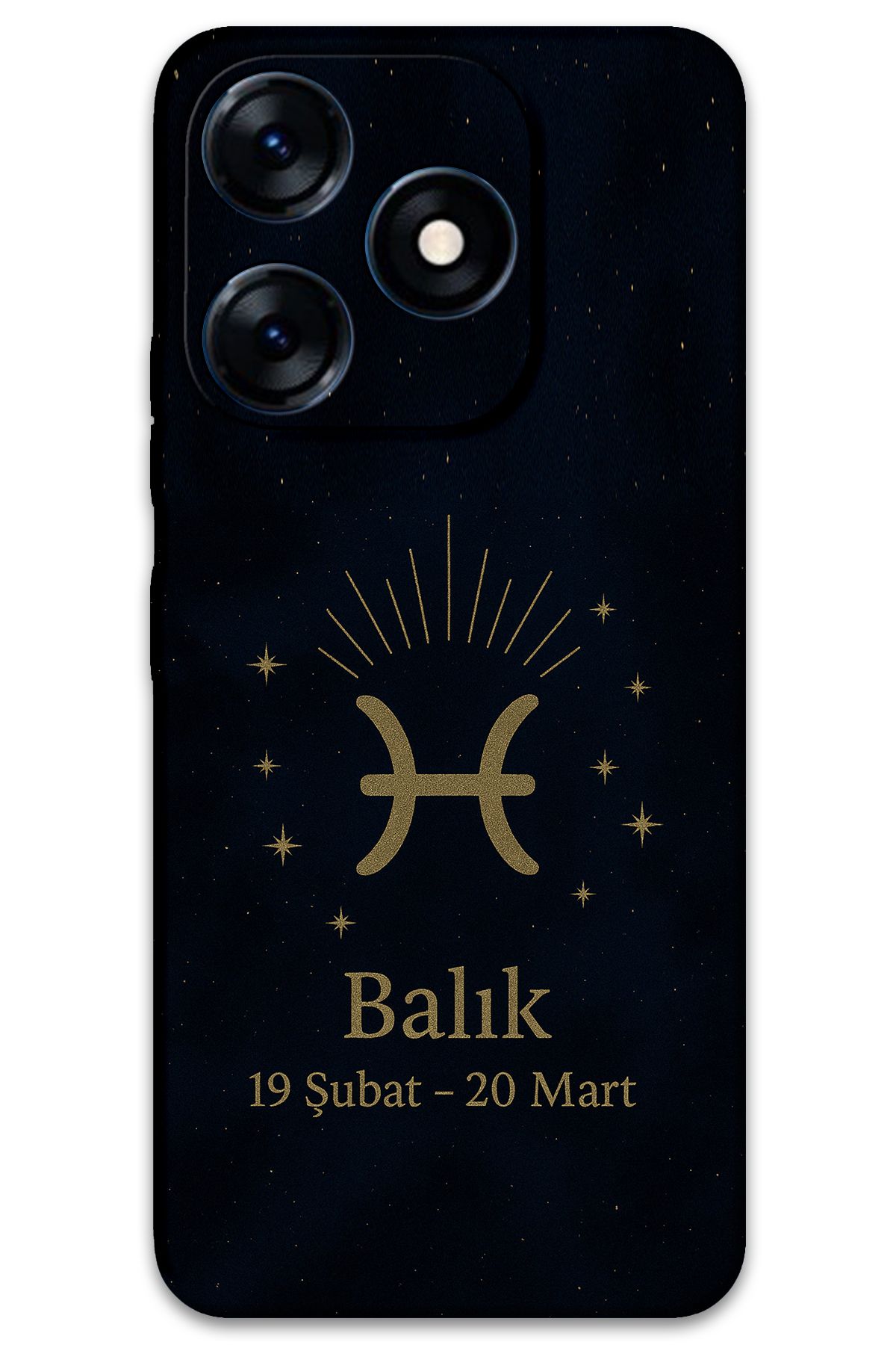 Gramaphone Tecno Spark Go 2024 Uyumlu Balık Burcu Desenli Telefon Kılıfı + Ekran Koruyucu - 5779