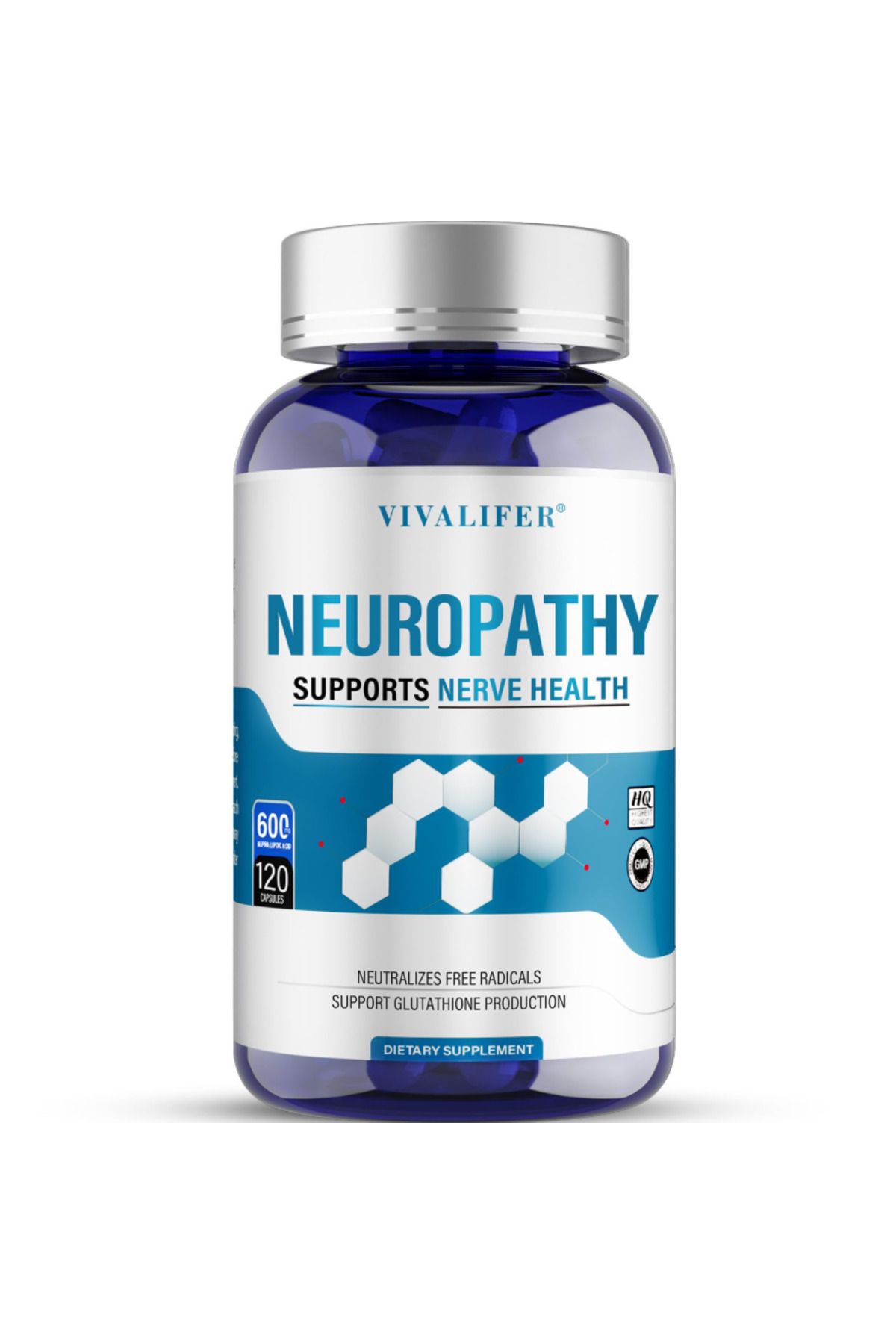 Vivalifer , Neuropathy Support Nerve Health 120 Capsules