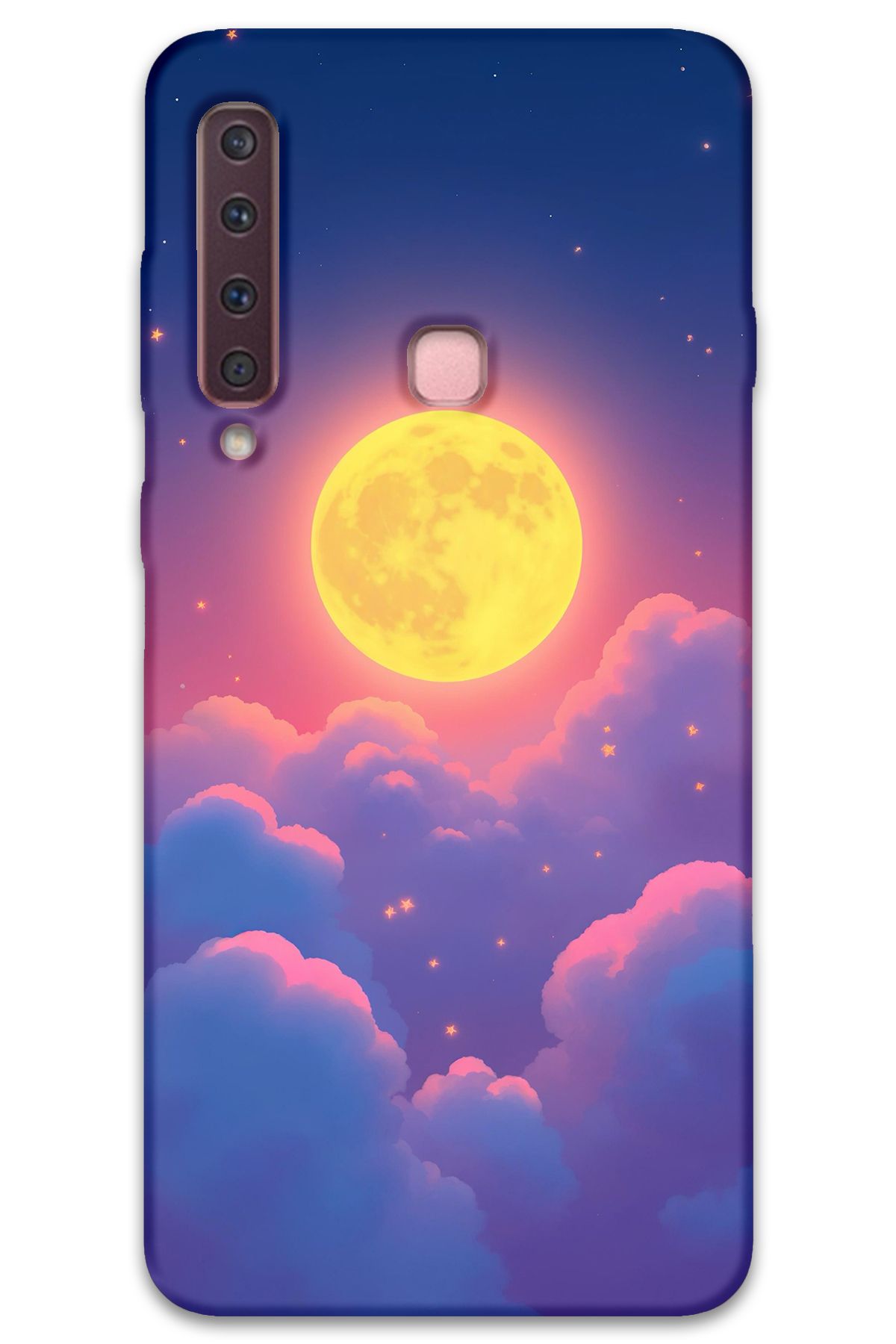 Gramaphone Galaxy A9 2018 Uyumlu Uzay Desenli Telefon Kılıfı + Ekran Koruyucu - 5869