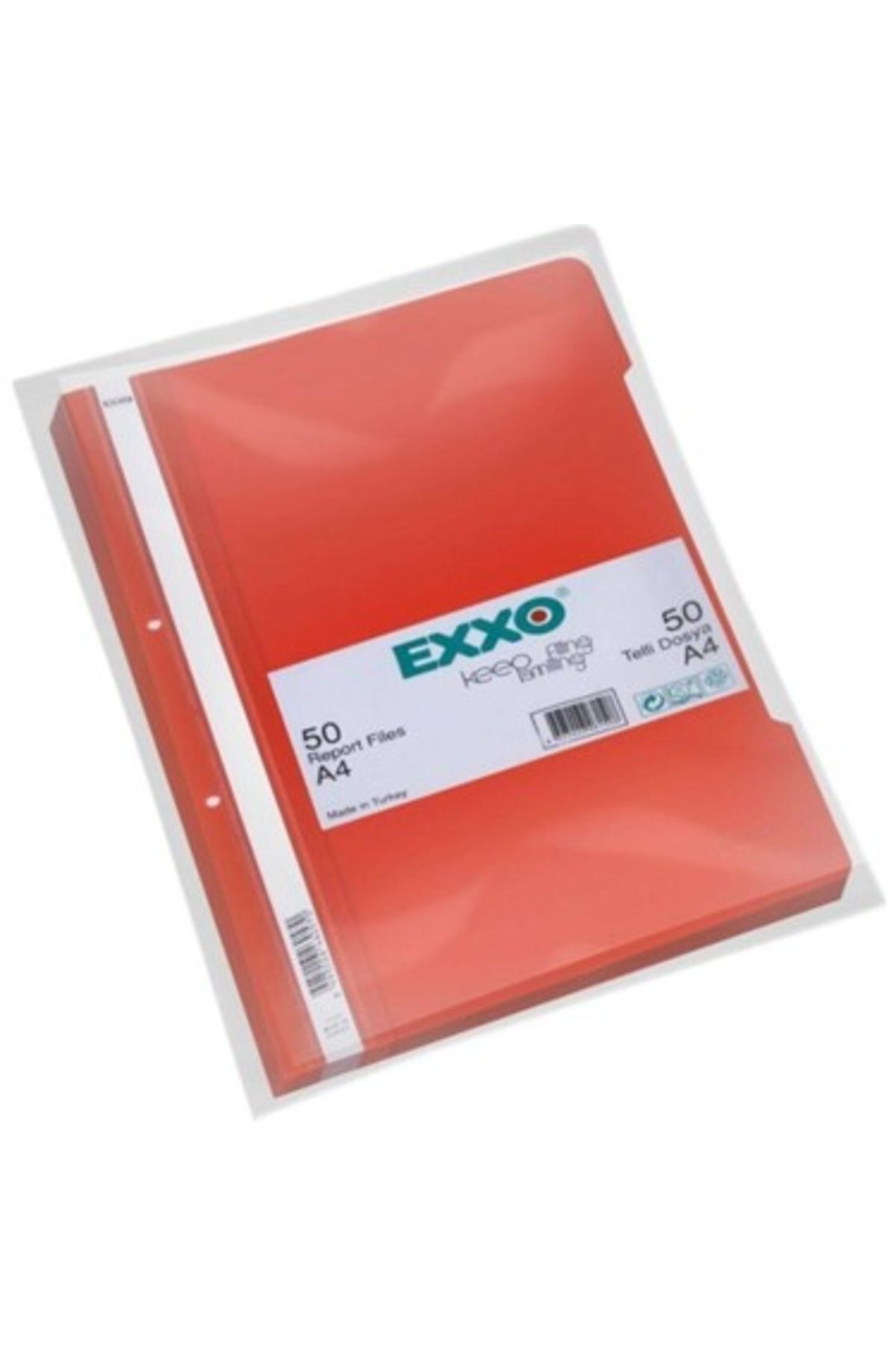 gnsstore Exxo PP Telli Dosya A4 Kırmızı -50-
