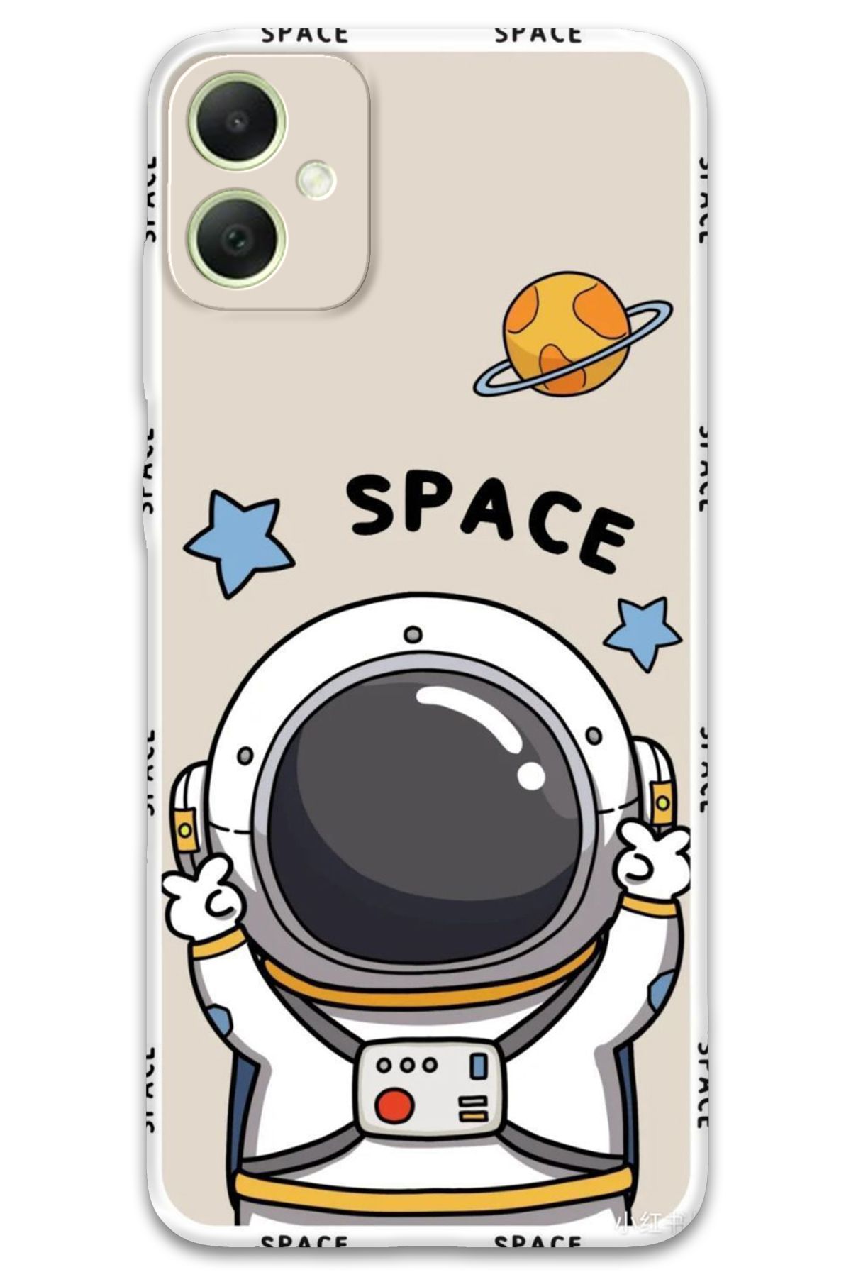 Gramaphone Galaxy A06 Uyumlu Astronot Desenli Telefon Kılıfı + Ekran Koruyucu - 5865