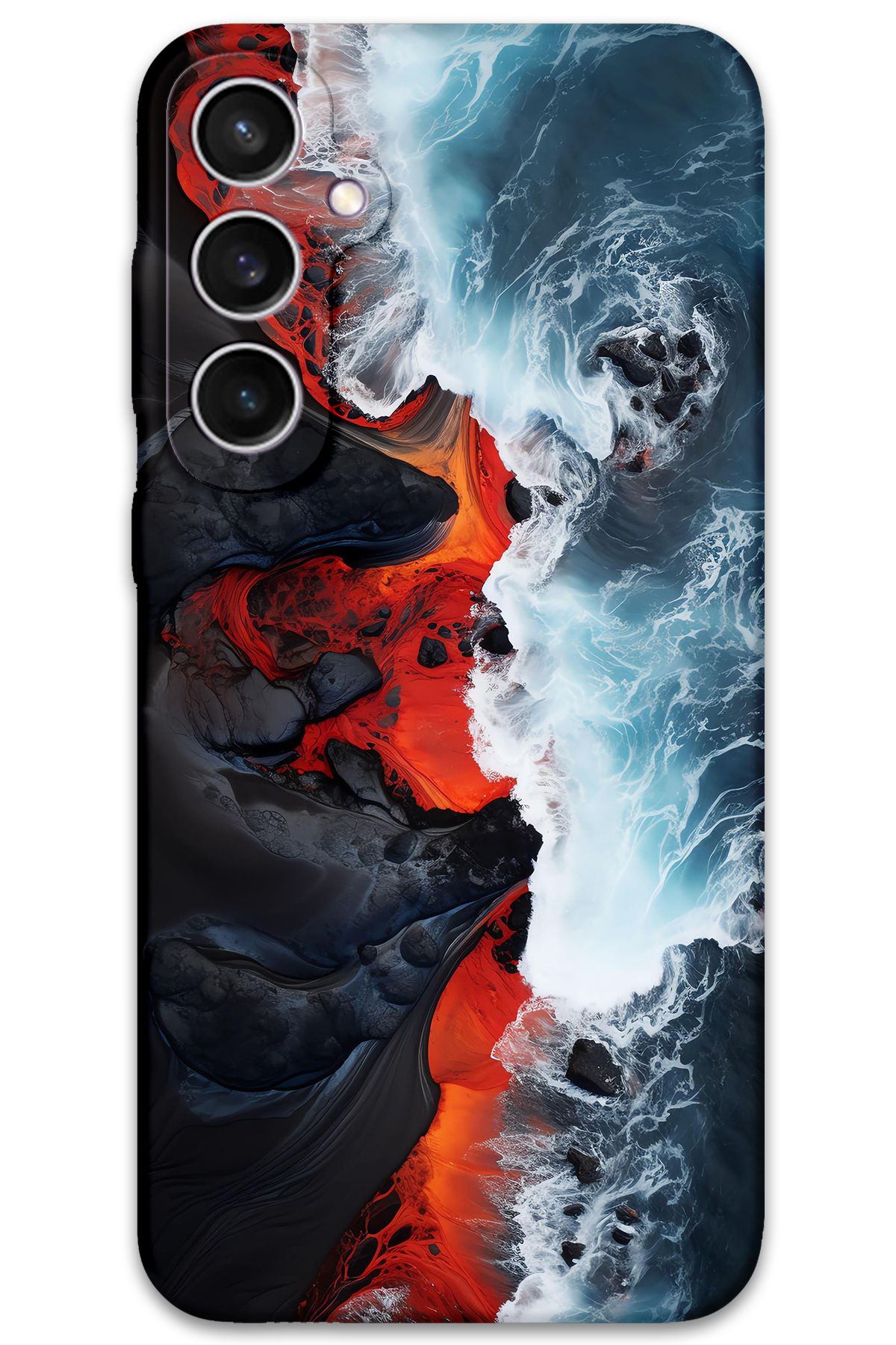 Gramaphone Galaxy S25 Plus Uyumlu Mermer Desenli Telefon Kılıfı + Ekran Koruyucu - 5811