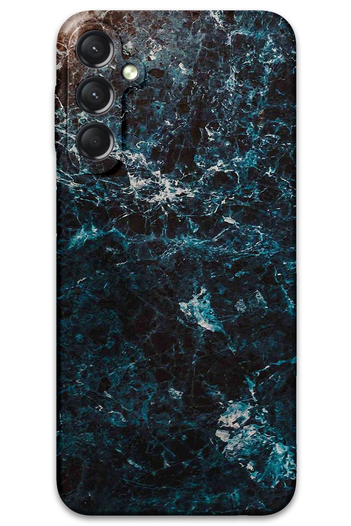 Gramaphone Galaxy A34 Uyumlu Mermer Desenli Telefon Kılıfı + Ekran Koruyucu - 5819