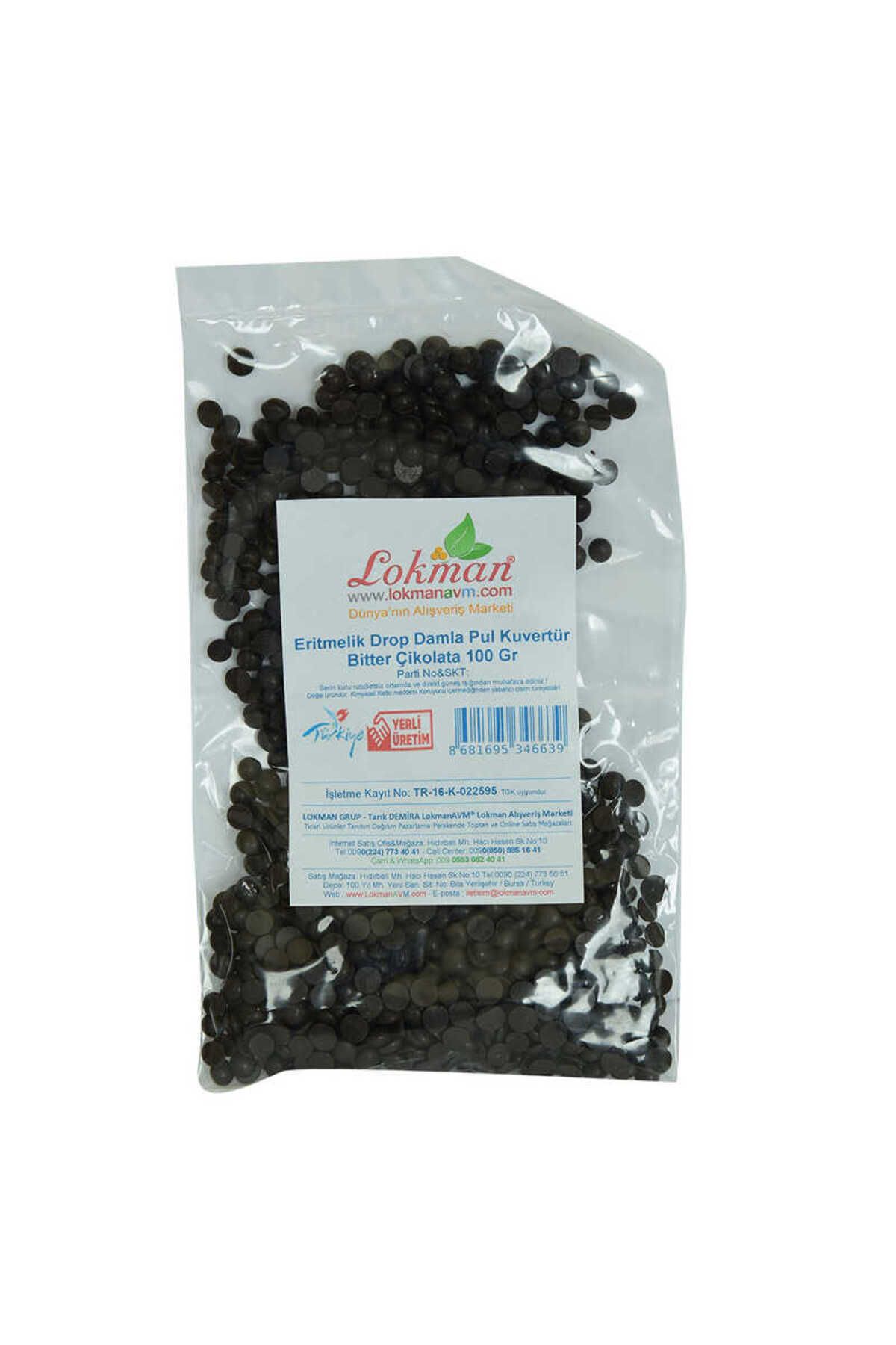 TimeStart Bitter Çikolata Eritmelik Drop Damla Pul Kuvertür 100 Gr Paket