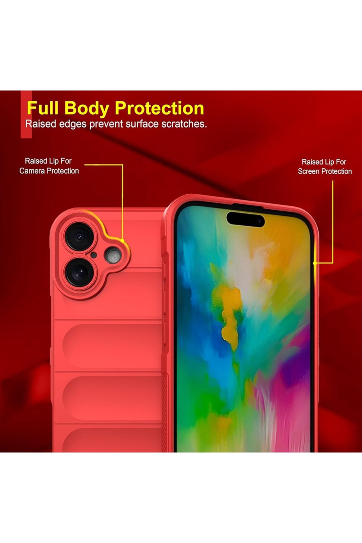 Techsuit-IPhone 16 Plus Case - Techsuit Magic Shield - Red 5