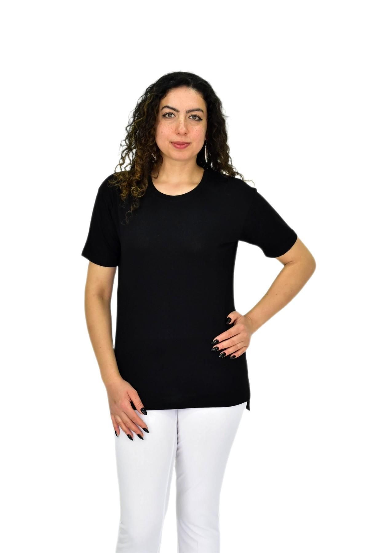 lavella Kadın Yarım Kol Sıfıryaka Likralı Tişöt BGL-ST04652