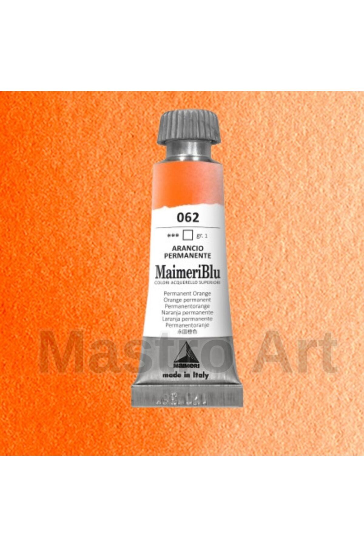 Maimeri Blu Pro Tüp Sulu Boya 12 ml S1 062 Permanent Orange