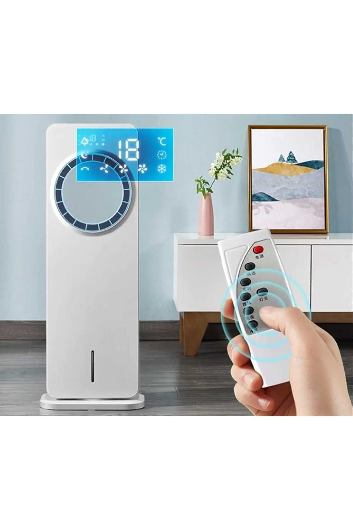 Sanford-Portable Air Cooler & Humidifier – 4 Modes, 3-Speed Fan, Timer, LED Display, 3.5L Tank + 2 Ice Boxes 4