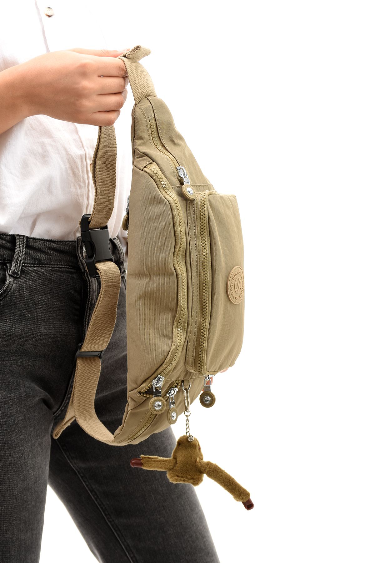 OLDSO Sanmorris Unisex Suya Dayanıklı Krinkıl Kumaş Ayarlanabilir Bel ve Omuz Çantası 3043