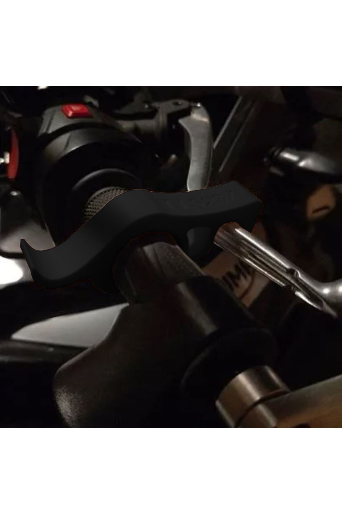 webstoore Motorsiklet Scooter Bisiklet Için Ön Fren Kilidi Aparatı - Anahtarlık Uyumlu Siyah