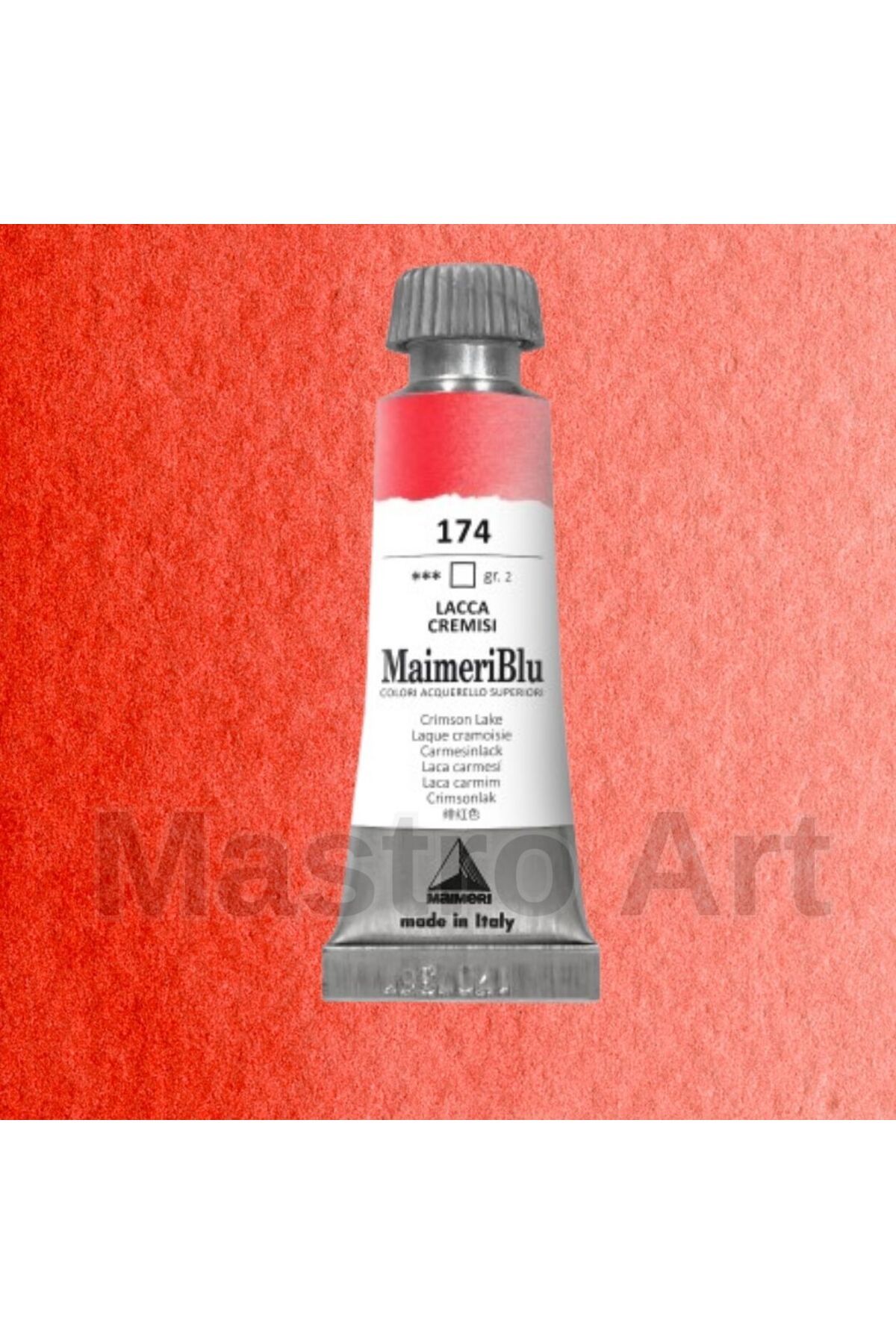 Maimeri Blu Pro Tüp Sulu Boya 12 ml S2 174 Crimson Lake