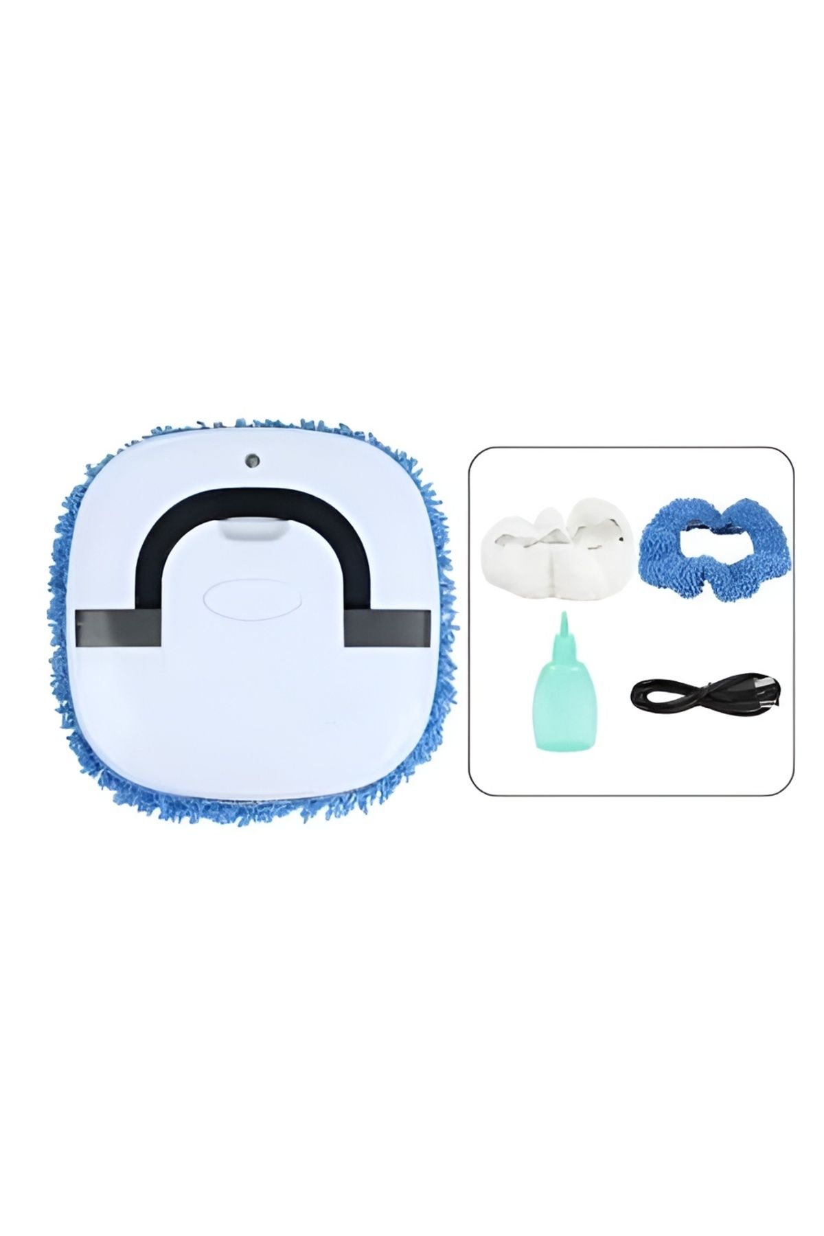 Generic-Super Quiet Robot Mop – Wet & Dry Cleaning with Powerful Edge Mode and Cleaning Wipes Included 3