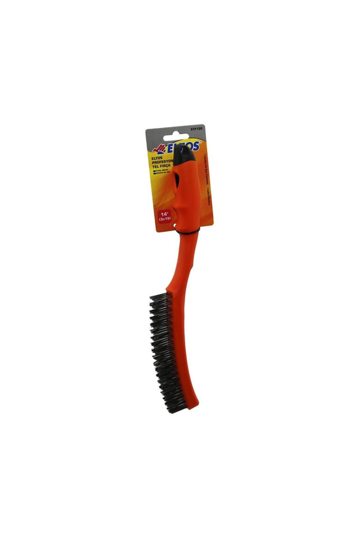 Aydoganticaret44 14 İNÇ 3X19 PROFESYONEL TEL FIRÇA - RENKLİ PLASTİK SAPLI