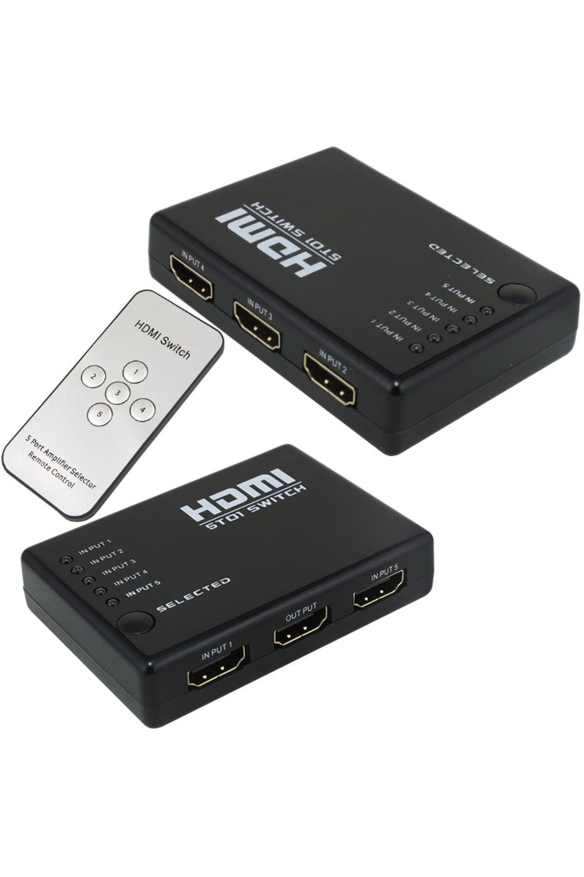 Aydoganticaret44 5 GİRİŞ 1 ÇIKIŞ HDMI SWITCHER TOPLAYICI KUMANDALI ADAPTÖRSÜZ