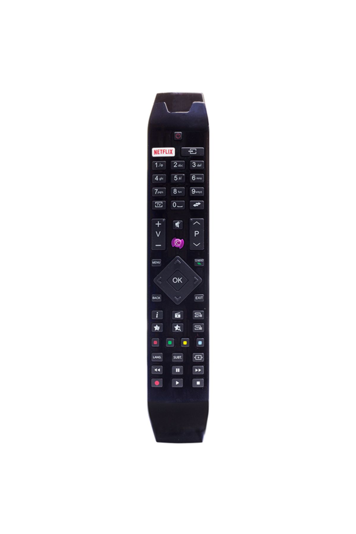 Aydoganticaret44 VESTEL NETFLIX-MOR TUŞLU YENİ ÜSTÜ CAMLI-HITACHI RC 49141 LED TV KUMANDA (RC49141-3