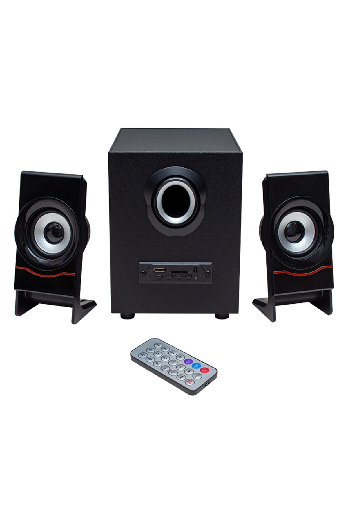 Aydoganticaret44 MAGICVOICE MV-4966 USB+TF CARD+FM+BT UKLI 2+1 SES SİSTEMİ
