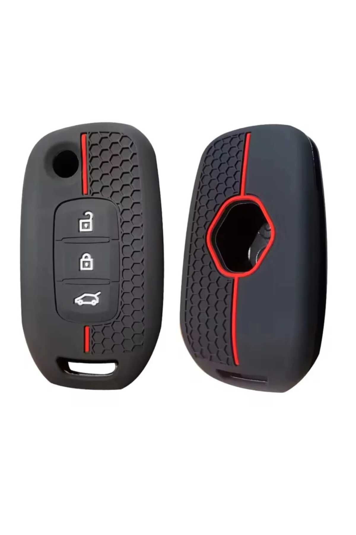 GMA KEYS Renault Megane4 Clio5 Captur Ve Koleos Taliant Express Sustalı Petek Desenli Anahtar Kılıfı
