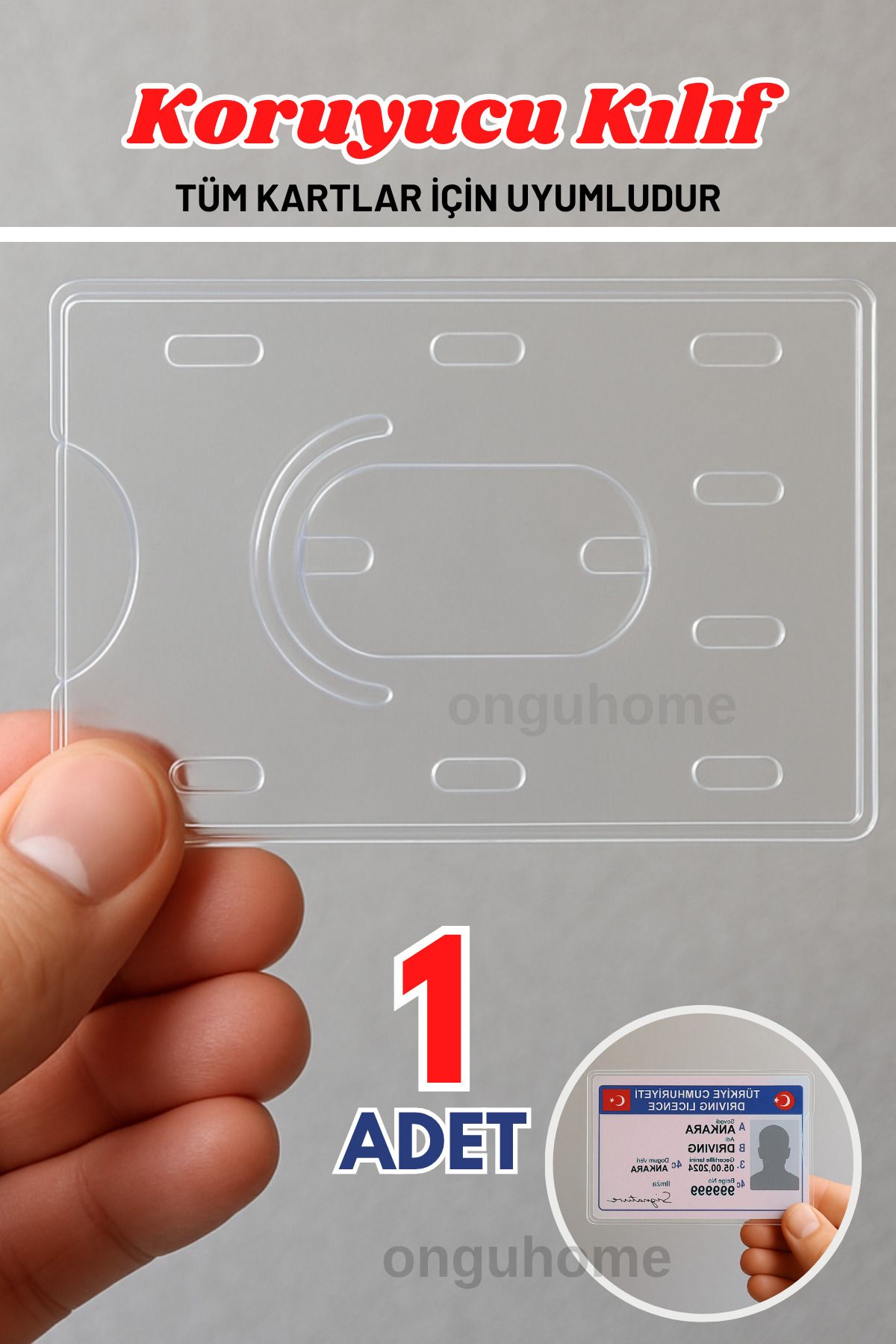 ongu home Tüm Kartlar Için Kart Koruyucu Kılıf Kimlik Koruyucu Kredi Kartı Kılıfı Ince Ve Dayanıklı 1 Adet