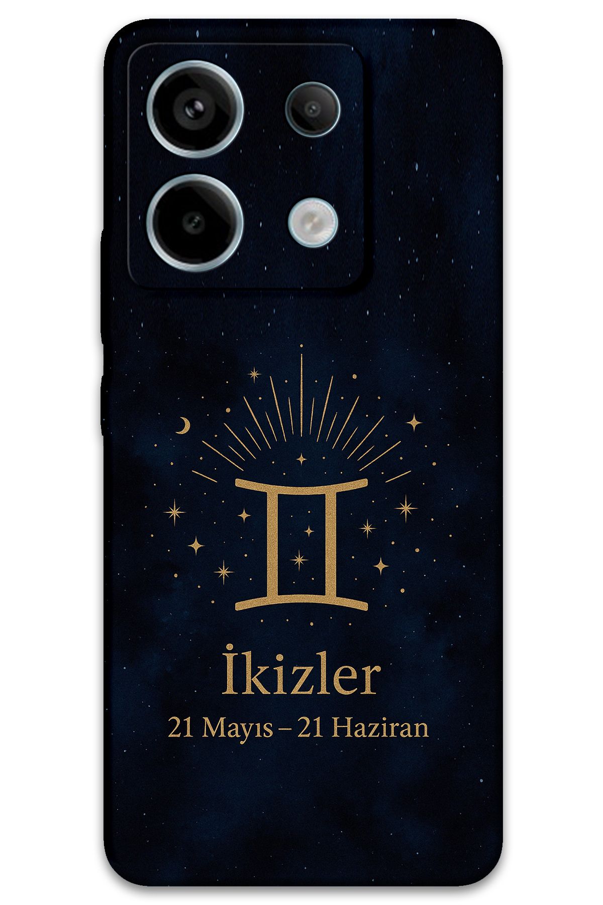Gramaphone Xiaomi Redmi Note 13 Pro 5G Uyumlu İkizler Burcu Desenli Telefon Kılıfı + Ekran Koruyucu - 5770