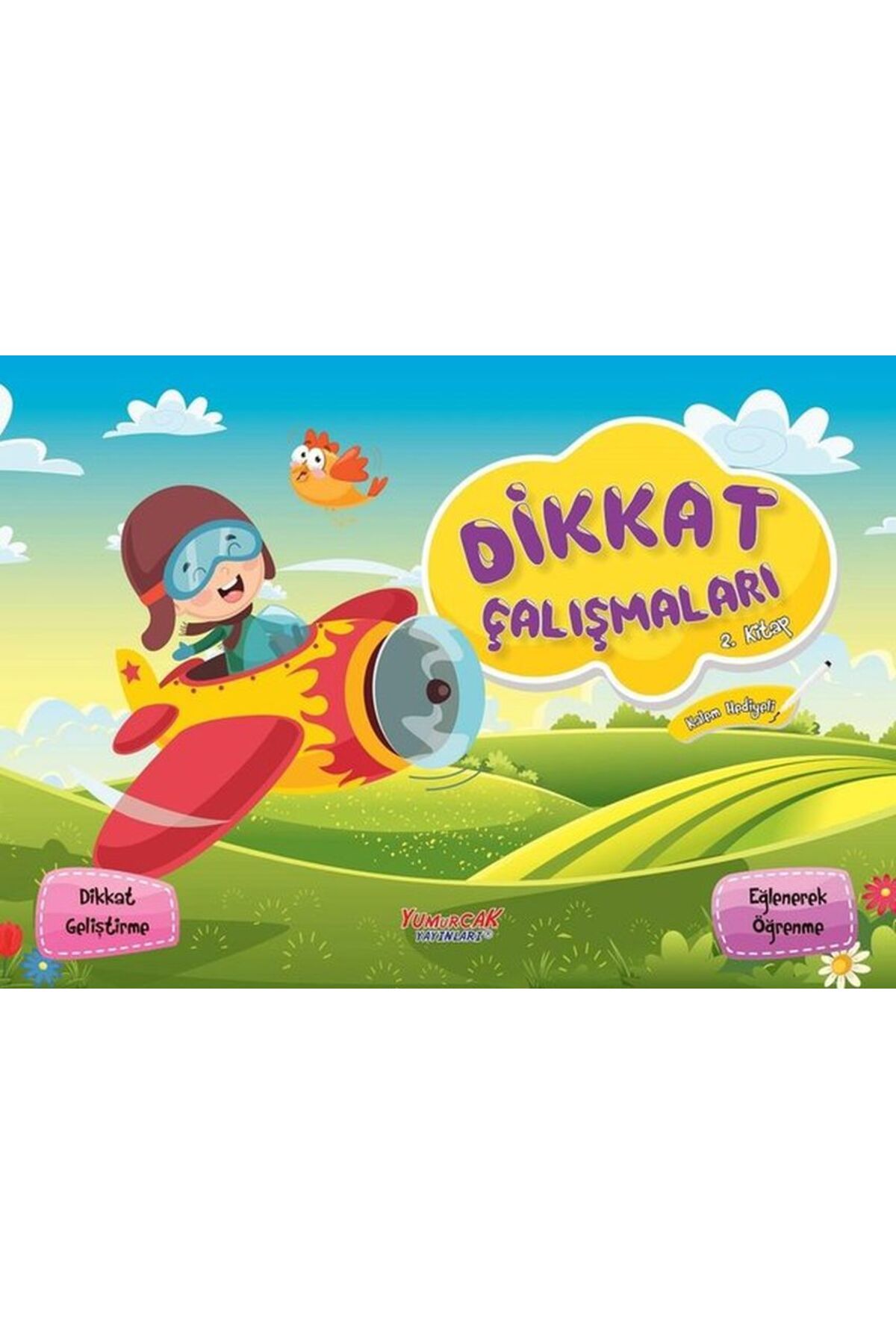 Yumurcak Yayınları Dikkat Çalışmaları 2. Kitap (Kalem Hediyeli)