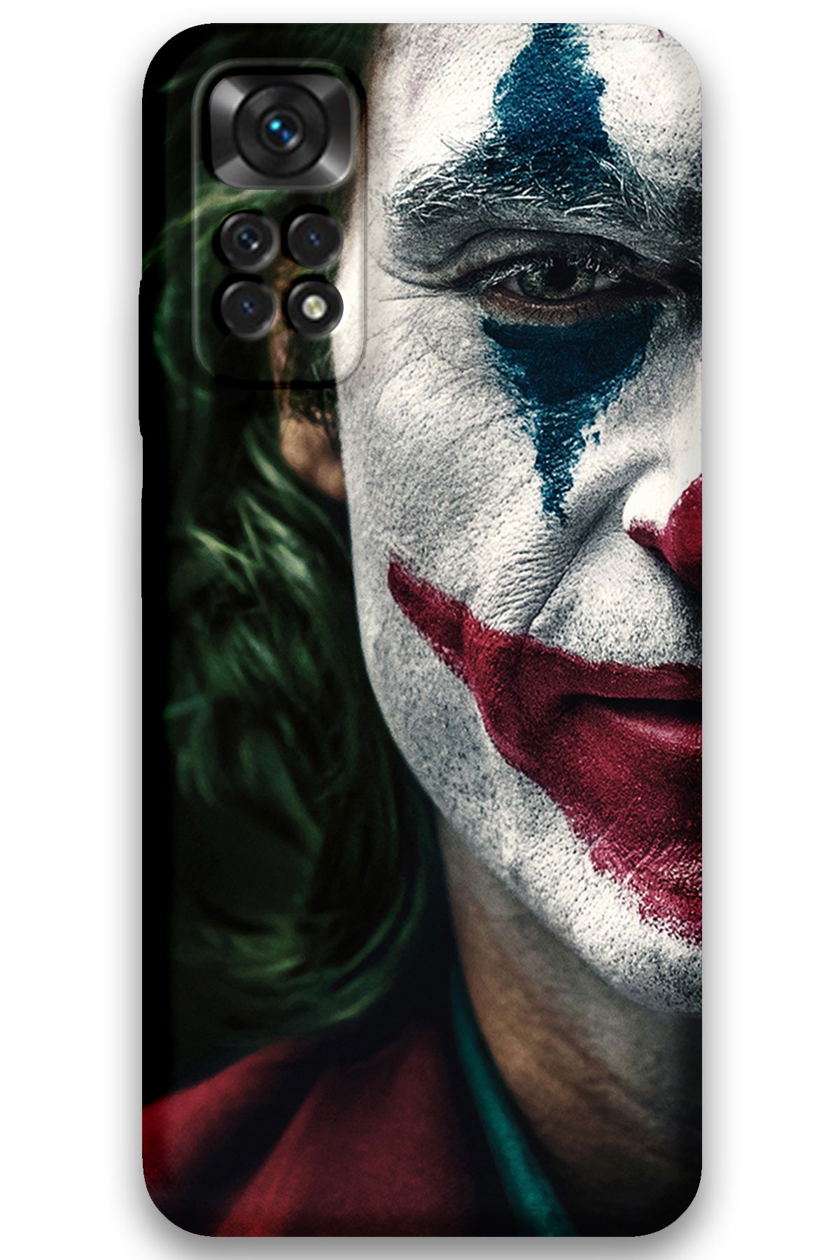 Gramaphone Xiaomi Redmi Note 11 Pro 5G Uyumlu Joker Desenli Telefon Kılıfı + Ekran Koruyucu - 5827