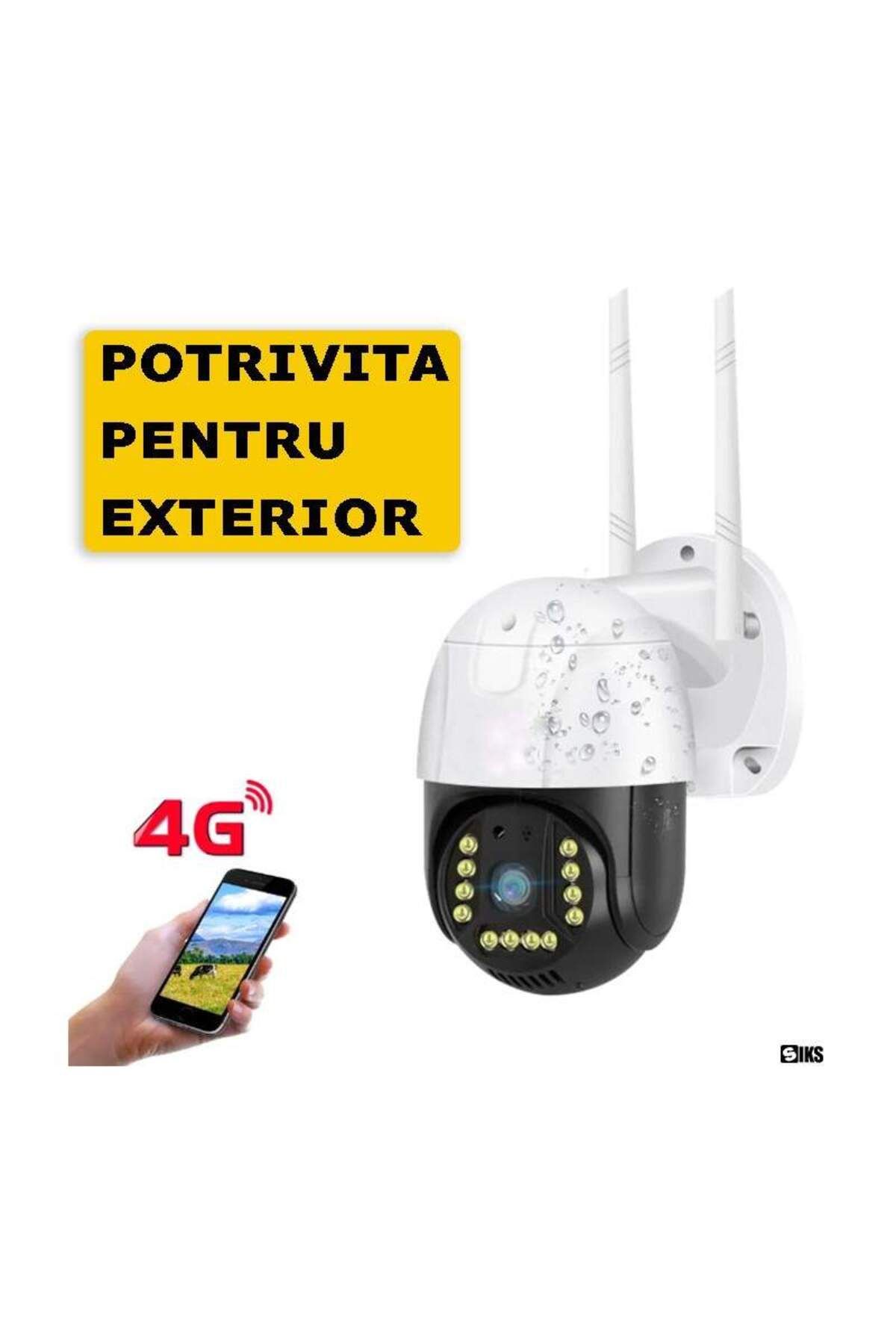 SIKS-Video Surveillance Camera, 4G SIM WIFI SIKS, 3 MP, 4X Zoom, LED Lights, Two-way Communication 3