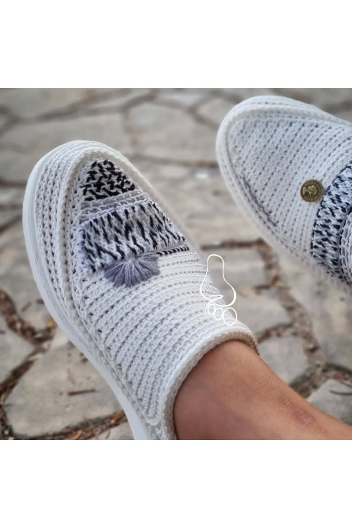 Gacco Shoes KOPYA - Buz Mavisi İncili Kadın Espadril