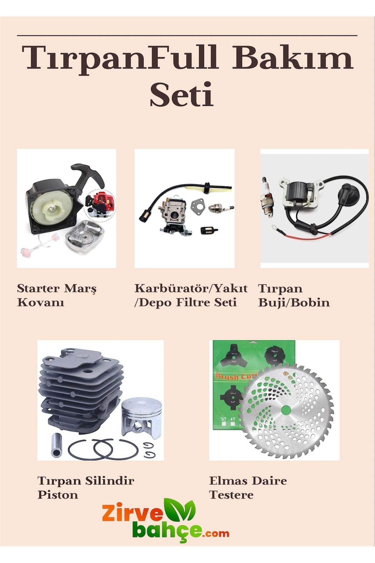 Zirve TIRPAN BAKIM SETI KOMPLE REKTIFIYE SET