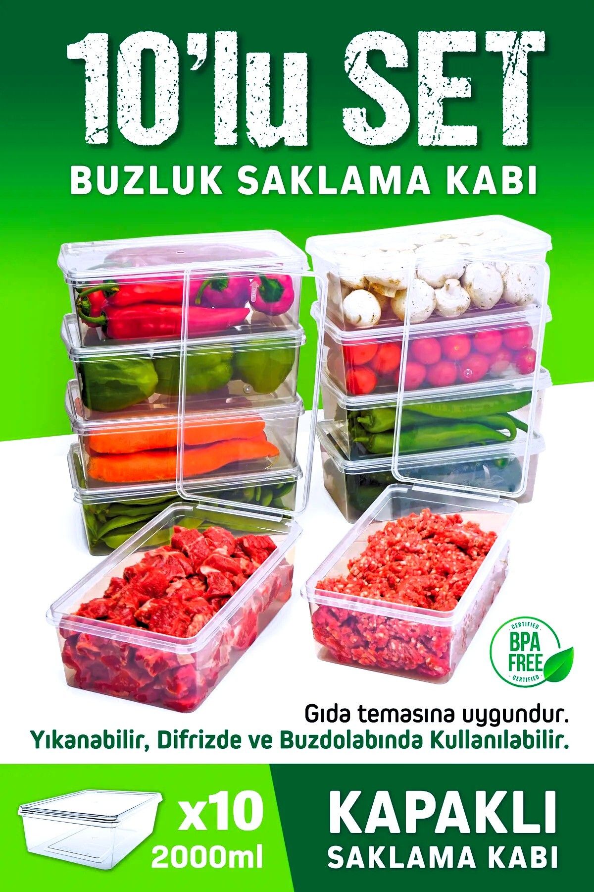 Guria Store BUZLUK SAKLAMA KABI 2 LT