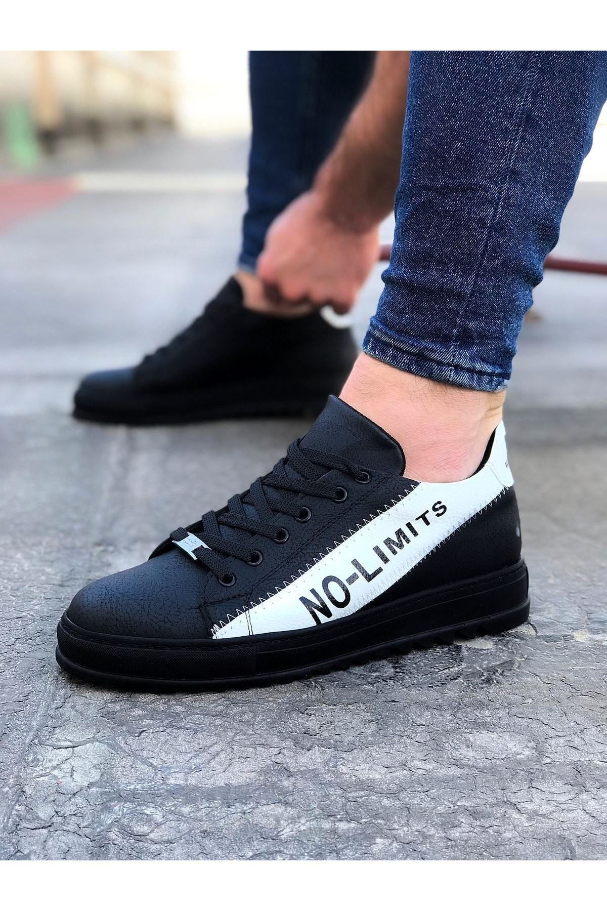 Fashi10 WG027 Kömür Beyaz No Limit Erkek Casual Ayakkabı