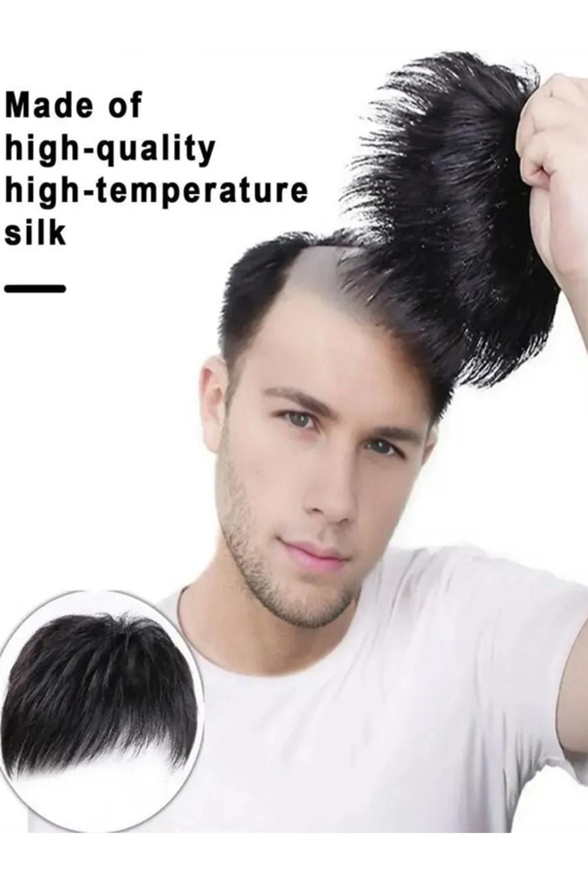 Shisa For Men Unisex Kısa Düz Saç Parçası, Peruğu 2025(21)