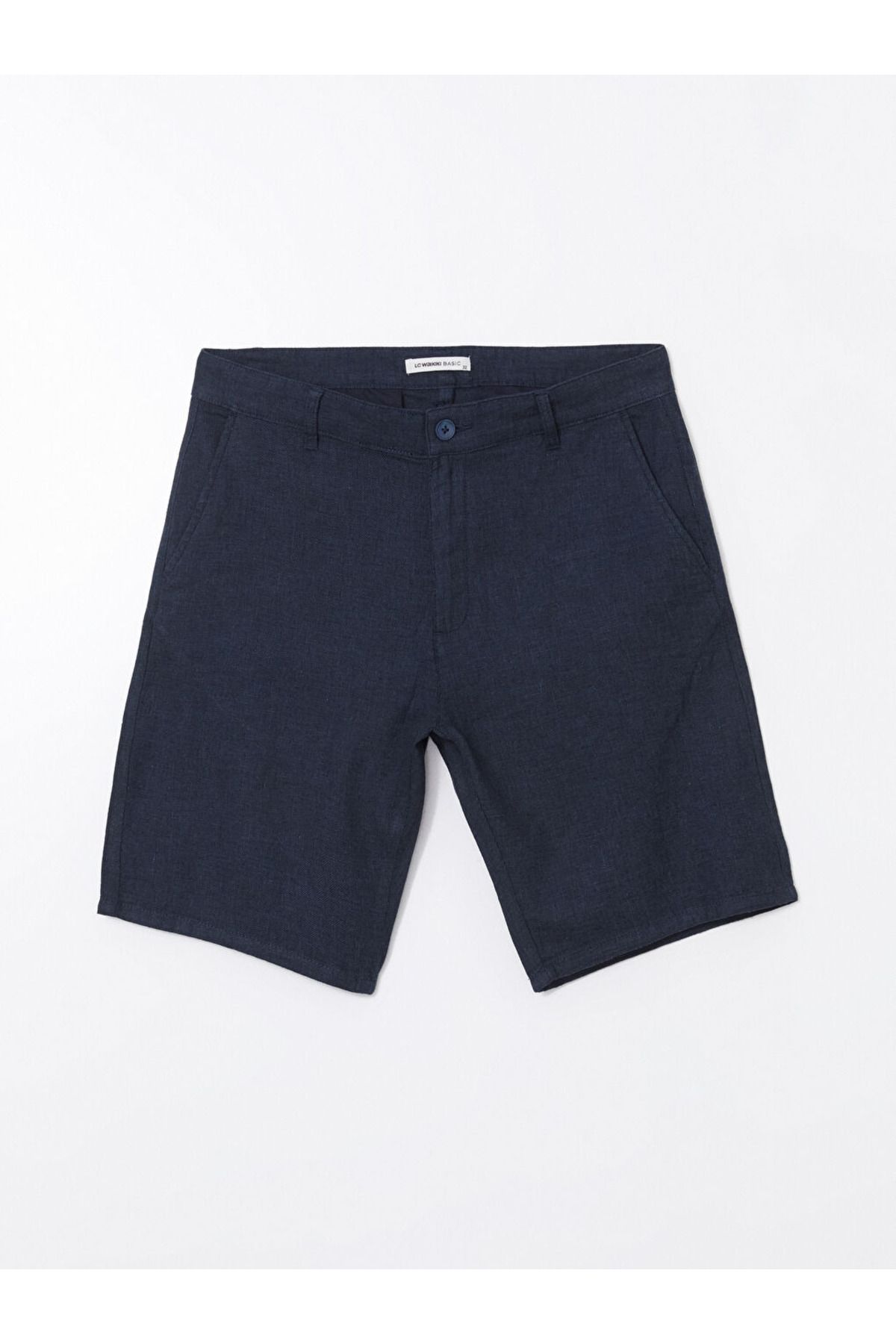LC Waikiki-Regular Fit Linen Blend Fabric Stylish and Comfortable Men's Shorts 5