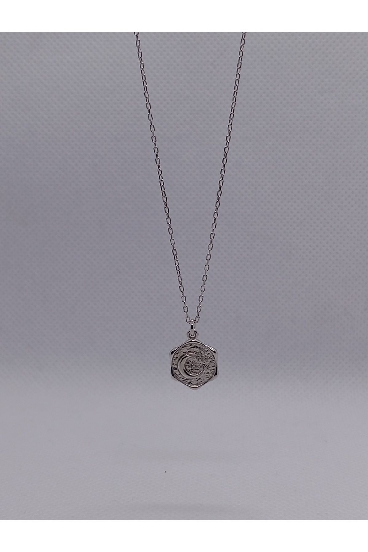 Kjewelry 925 Ayar Gümüş Ay Kolye