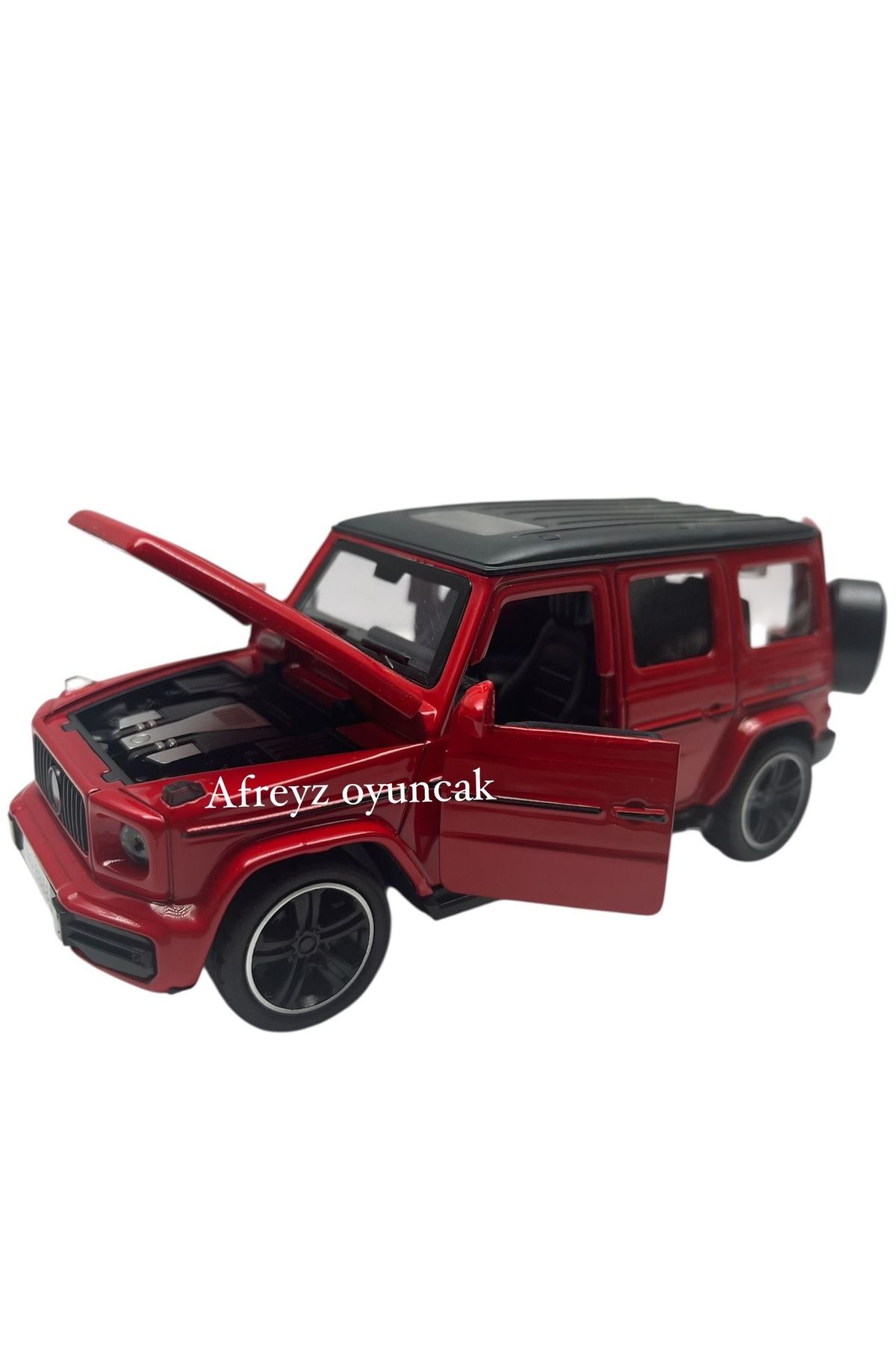 afreyz oyuncak Diecast,Metal Oyuncak Araba Mercedes G65 Jip Sesli Işıklı Çek Bırak Model Araba 1:32 Ölçek Araba